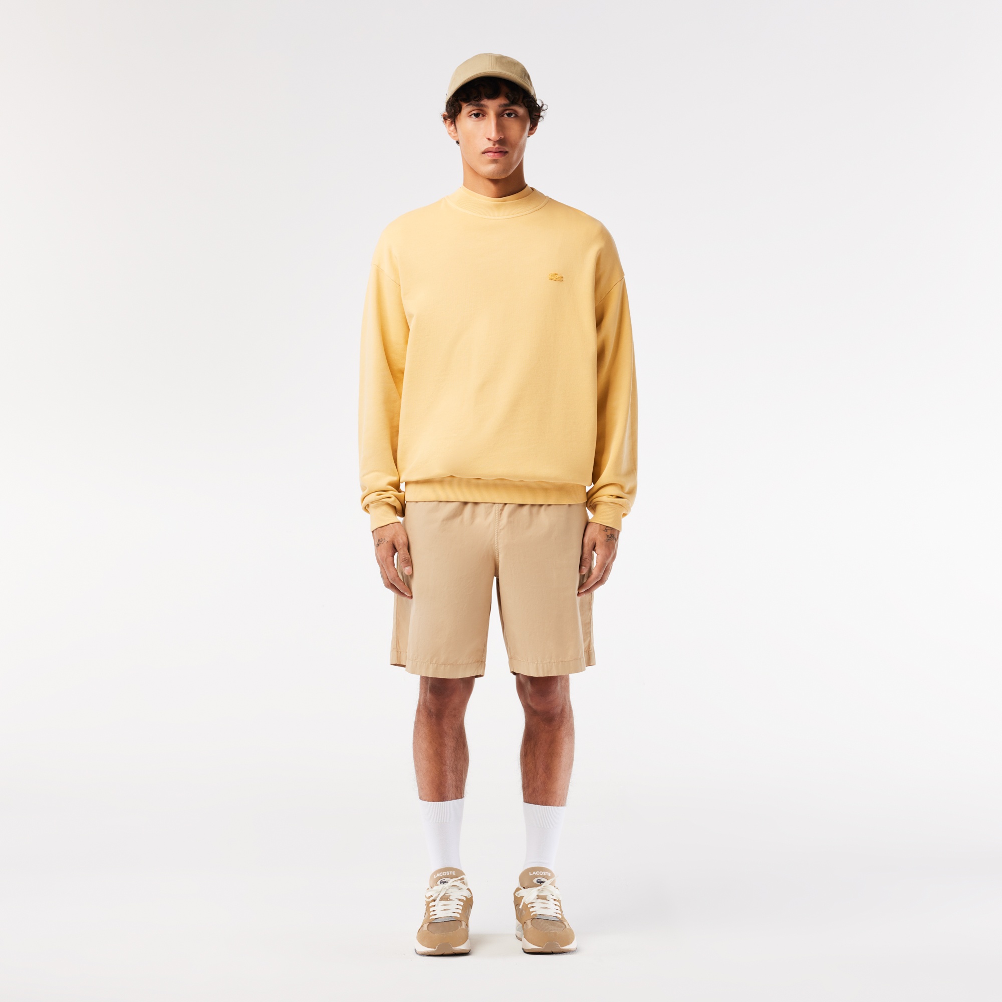 Lacoste SPORT Storm 96 Lo Vintage Erkek Açık Kahverengi Sneaker