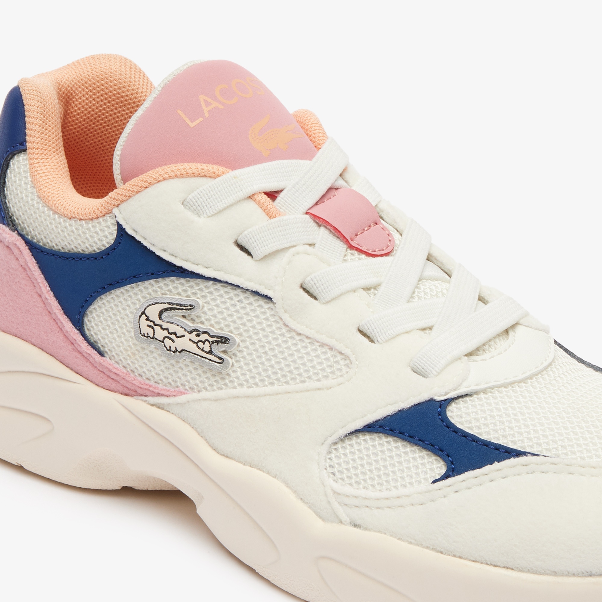 Lacoste Storm 96 Lo Vintage Çocuk Krem Sneaker