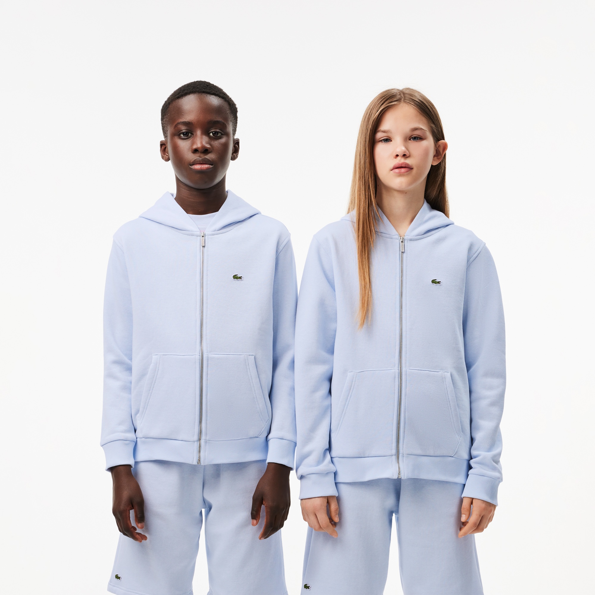 Lacoste Çocuk Kapüşonlu Mavi Sweatshirt