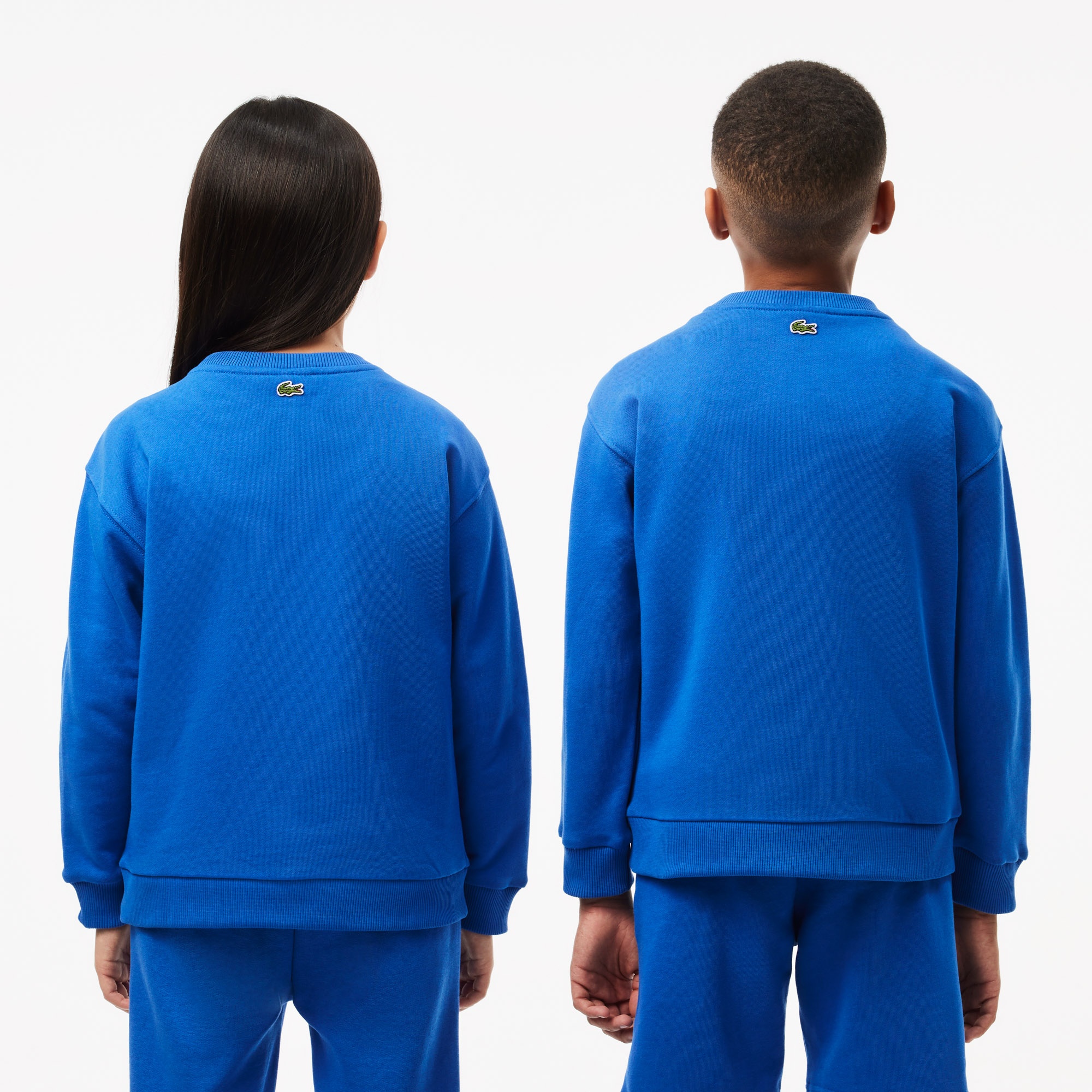 Lacoste Çocuk Baskılı Mavi Sweatshirt