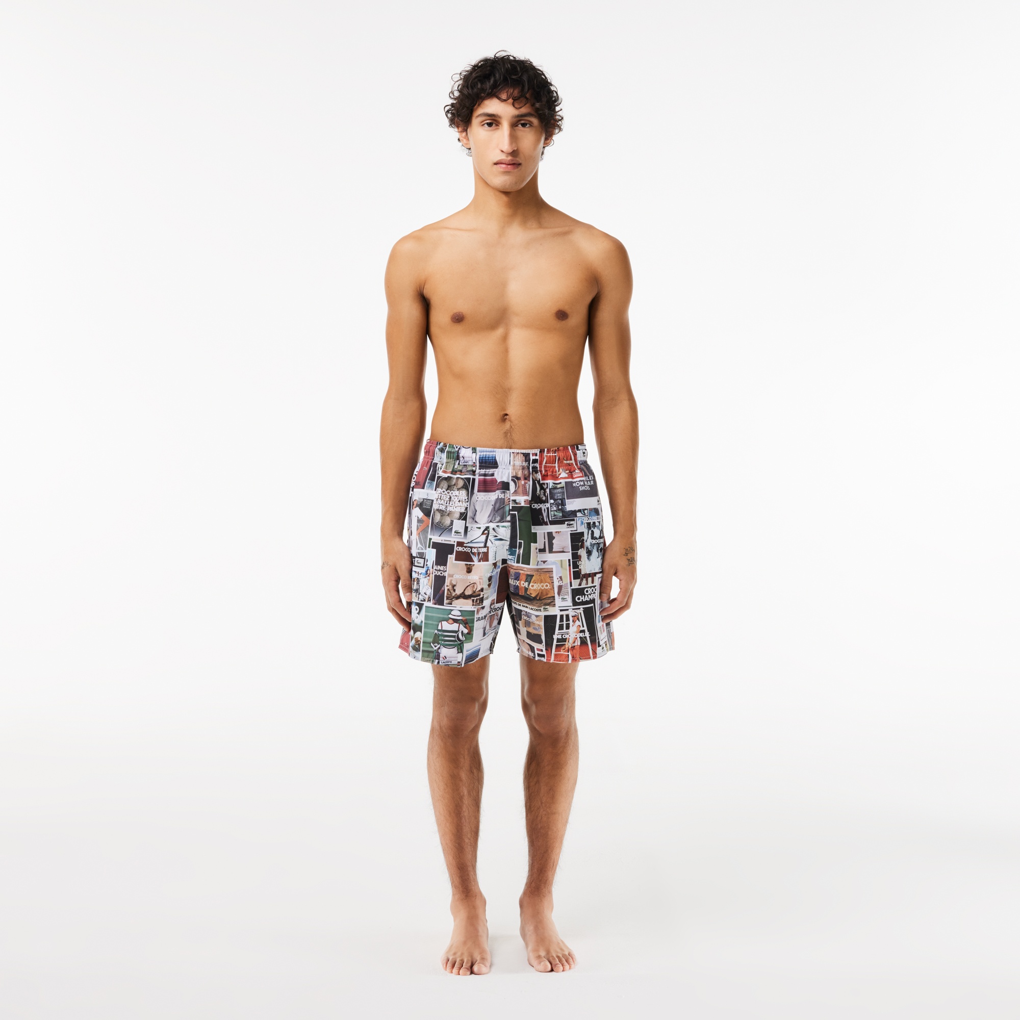 Lacoste Erkek Baskılı Renkli Mayo Şort