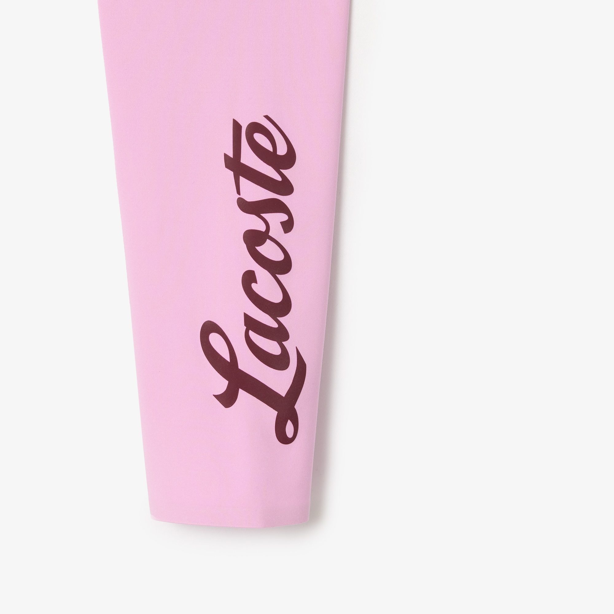 Lacoste Kadın Slim Fit Baskılı Pembe Tayt