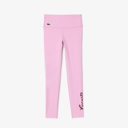 Lacoste Kadın Slim Fit Baskılı Pembe Tayt Pembe