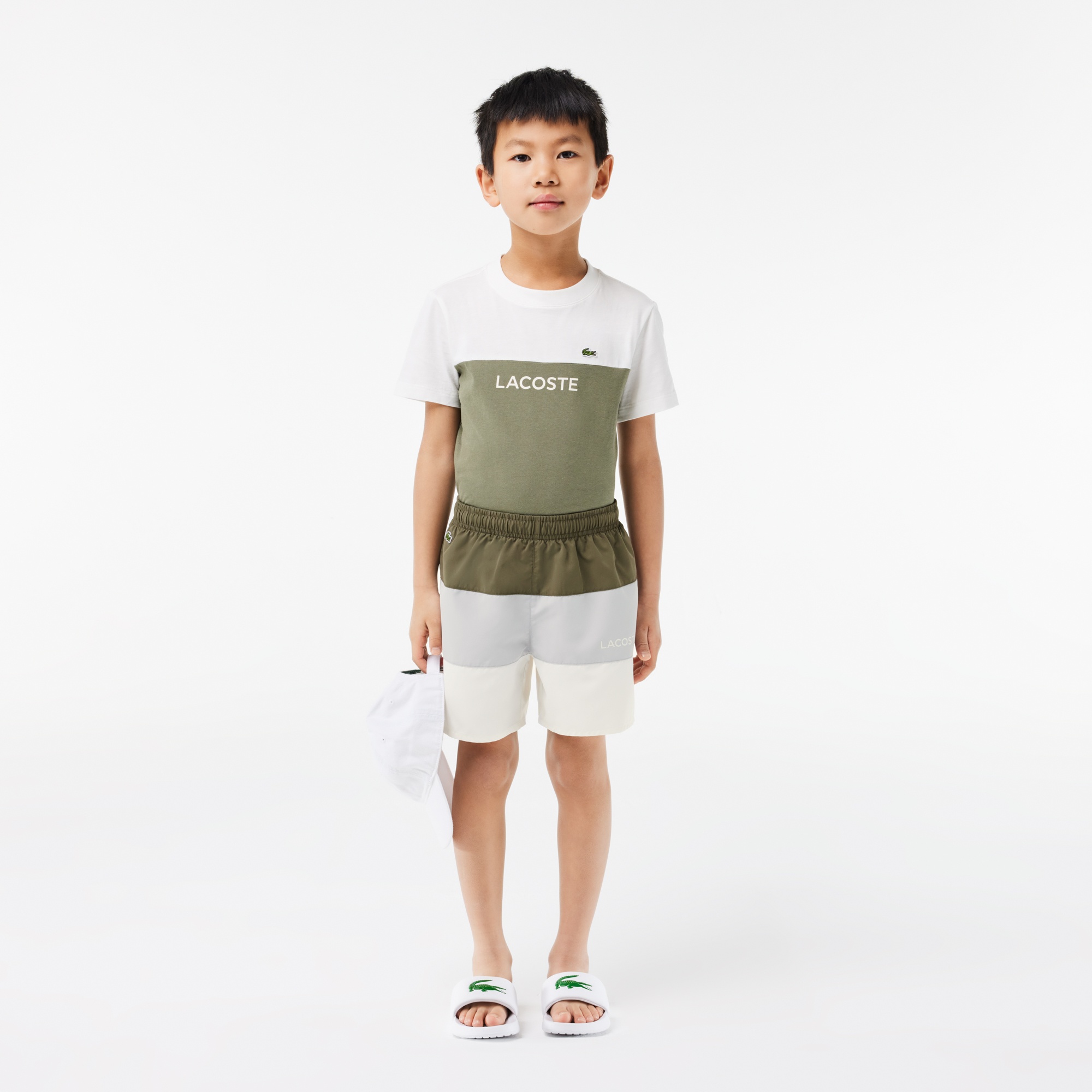 Lacoste Erkek Çocuk Baskılı Renkli Mayo Şort