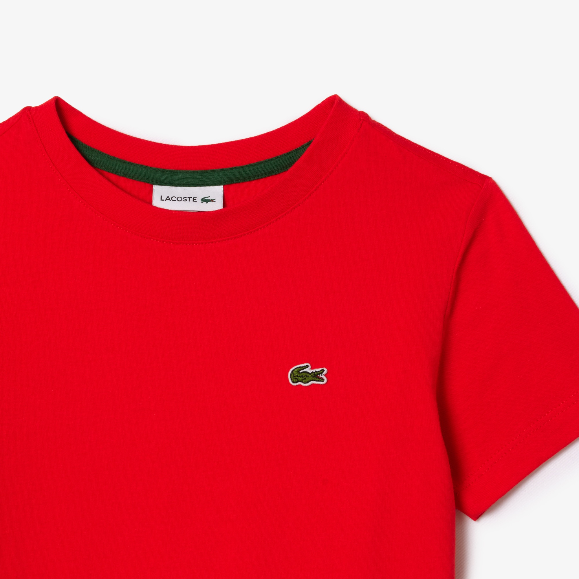 Lacoste Çocuk Bisiklet Yaka Kırmızı T-shirt