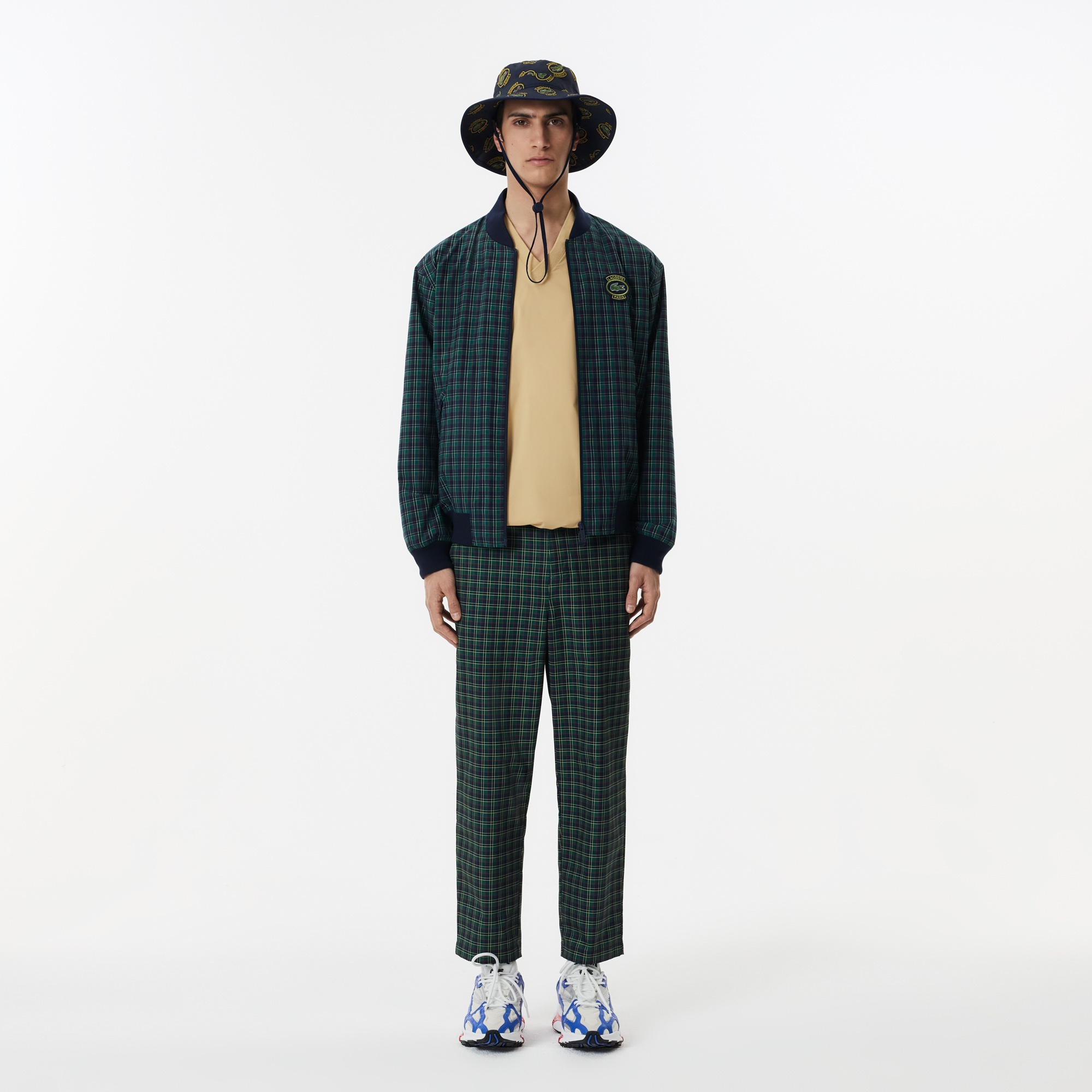 Lacoste Erkek Baskılı Lacivert Şapka