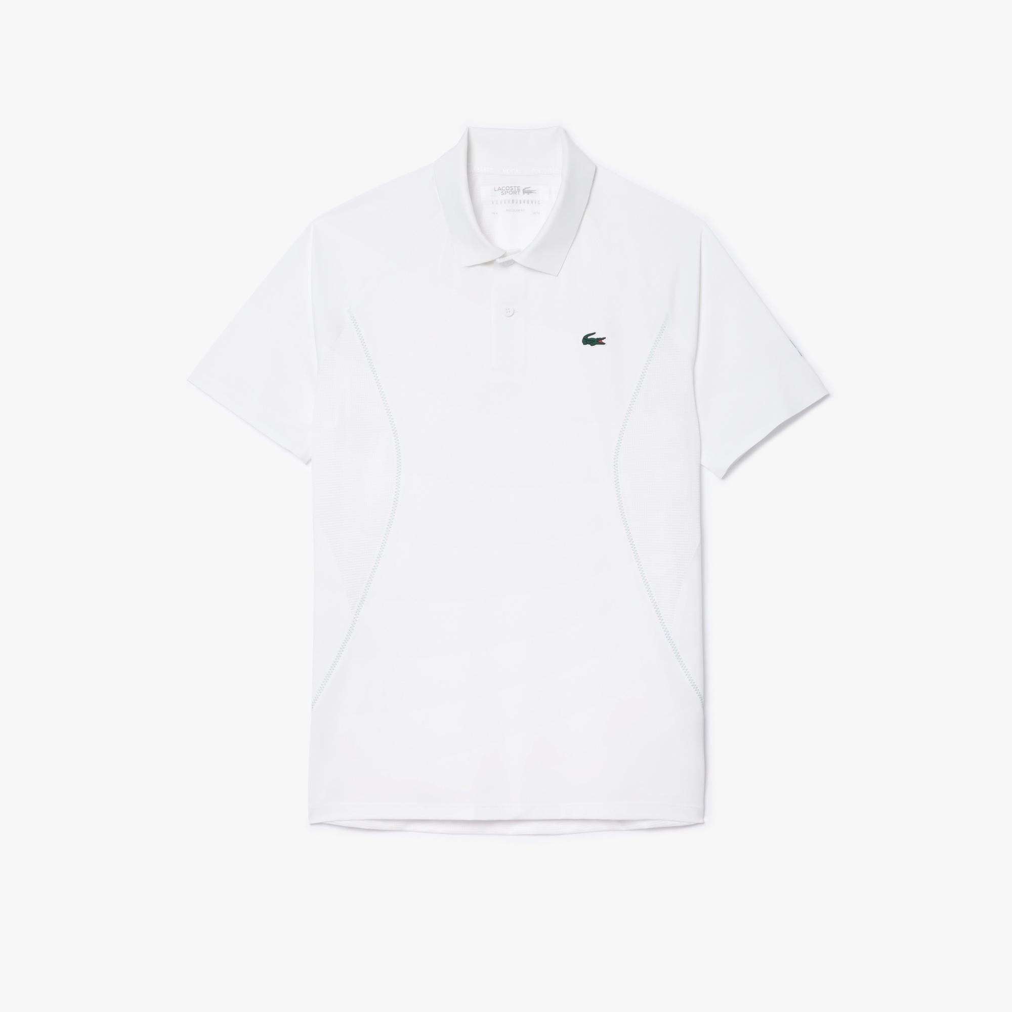 Lacoste SPORT x Novak Djokovic Erkek Regular Fit Beyaz Polo