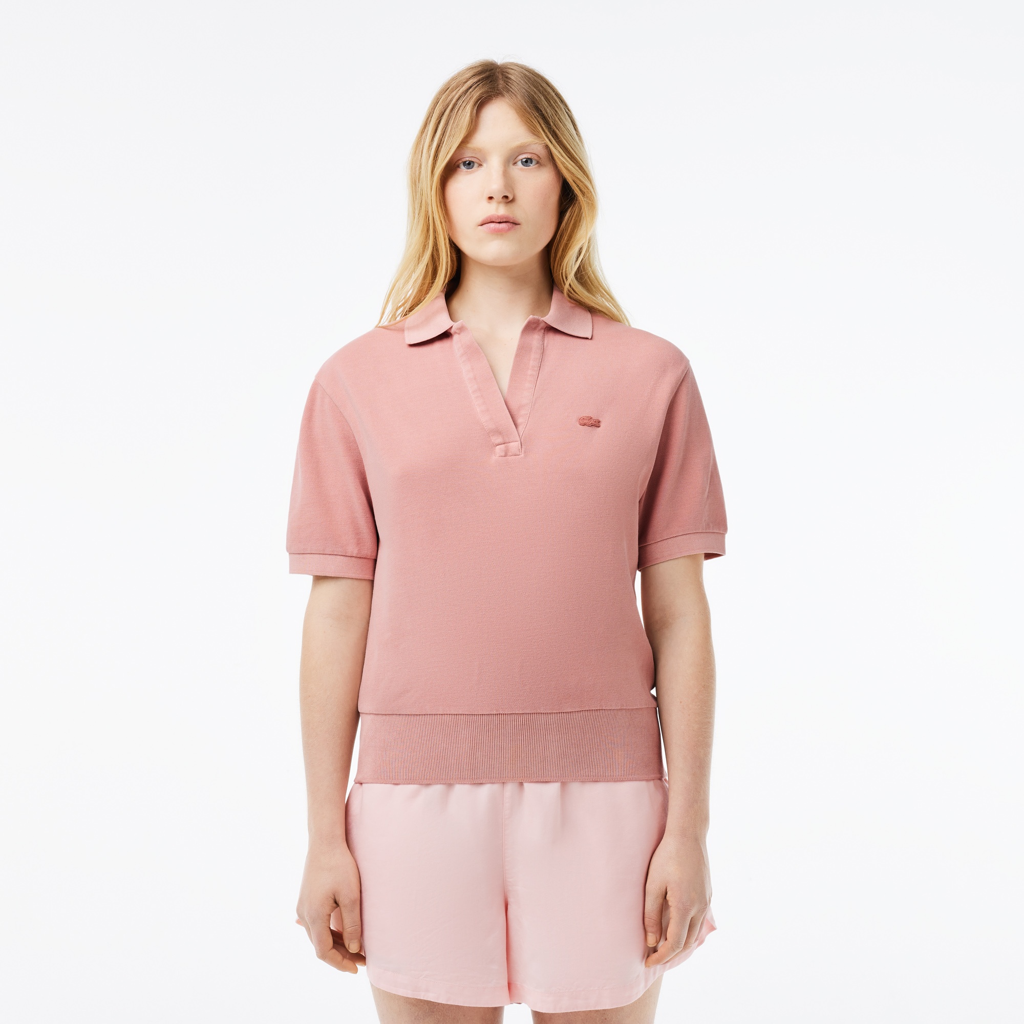 Lacoste Kadın Regular Fit Pembe Polo