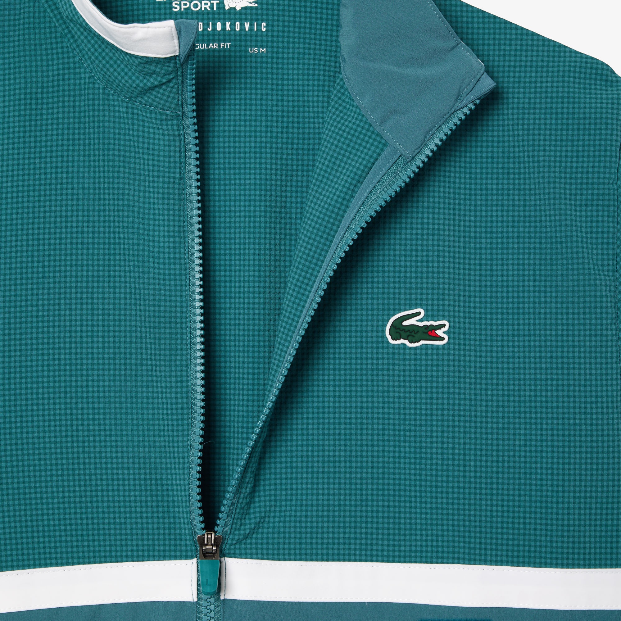 Lacoste SPORT x Novak Djokovic Erkek Regular Fit Uzun Kollu Yarım Fermuarlı Mavi Eşofman Takımı