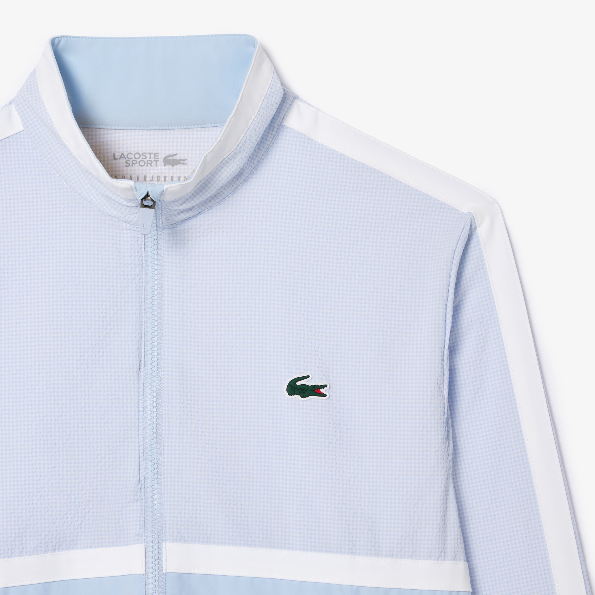 Lacoste SPORT x Novak Djokovic Erkek Regular Fit Yarım Fermuarlı Açık Mavi Eşofman Takımı