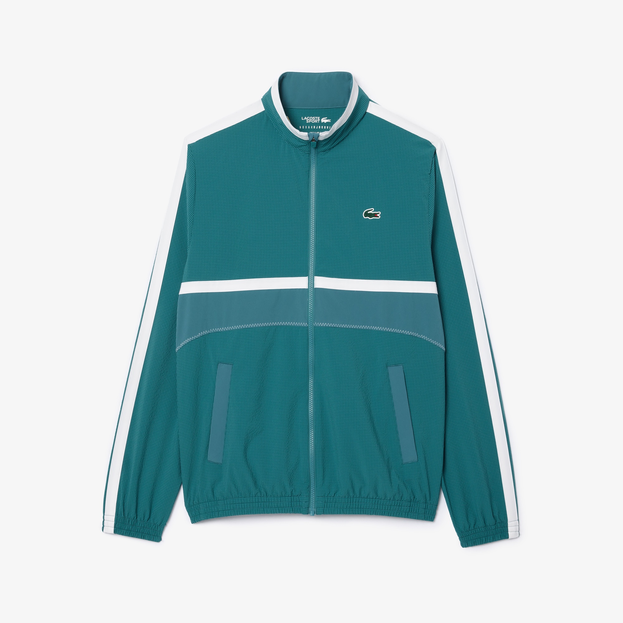 Lacoste SPORT x Novak Djokovic Erkek Regular Fit Uzun Kollu Yarım Fermuarlı Mavi Eşofman Takımı