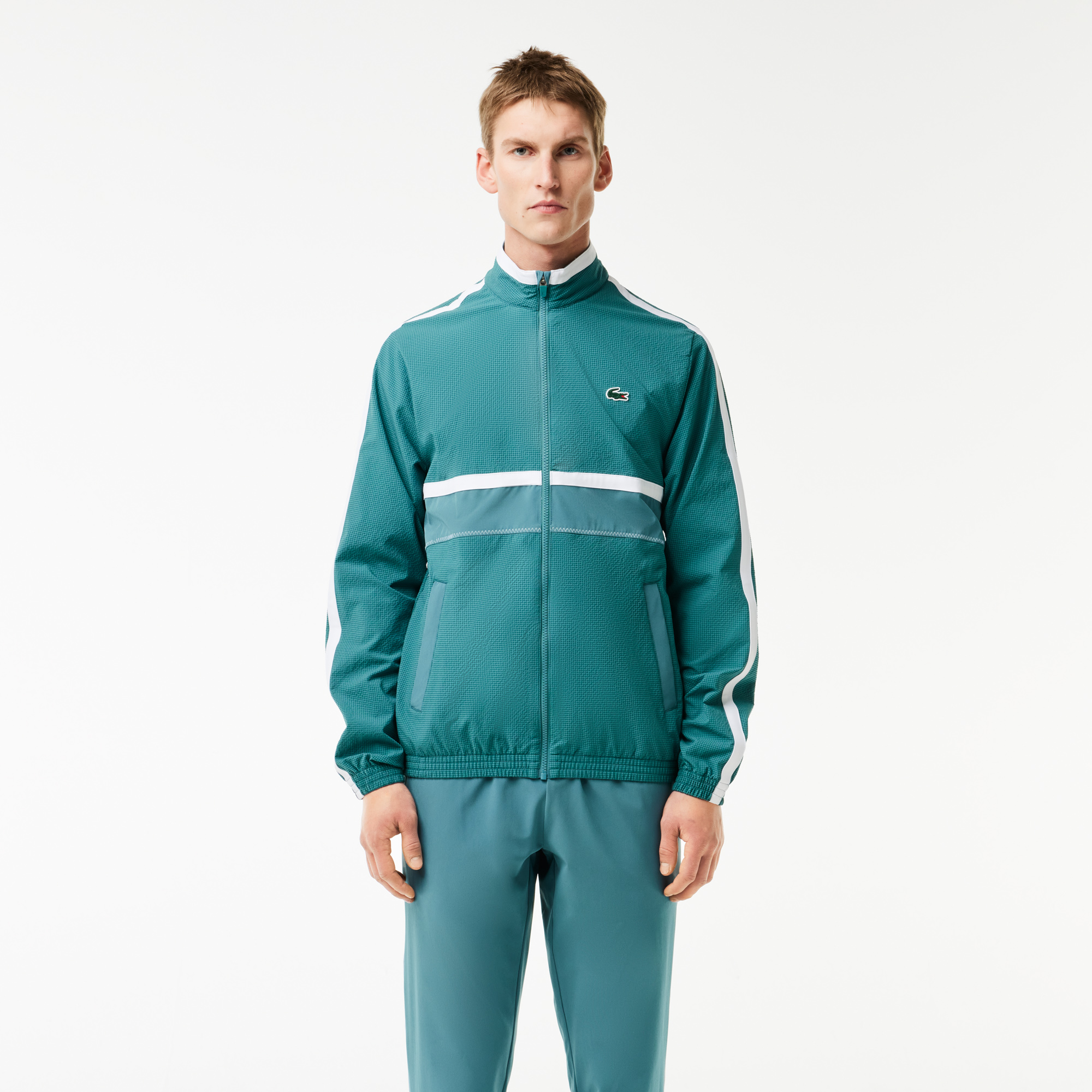 LACOSTE SPORT NOVAKD JOKOVIC ラコステ　テニス　全豪 Lacoste SPORT x Novak Djokovic Erkek Regular Fit Uzun Kollu Yarım