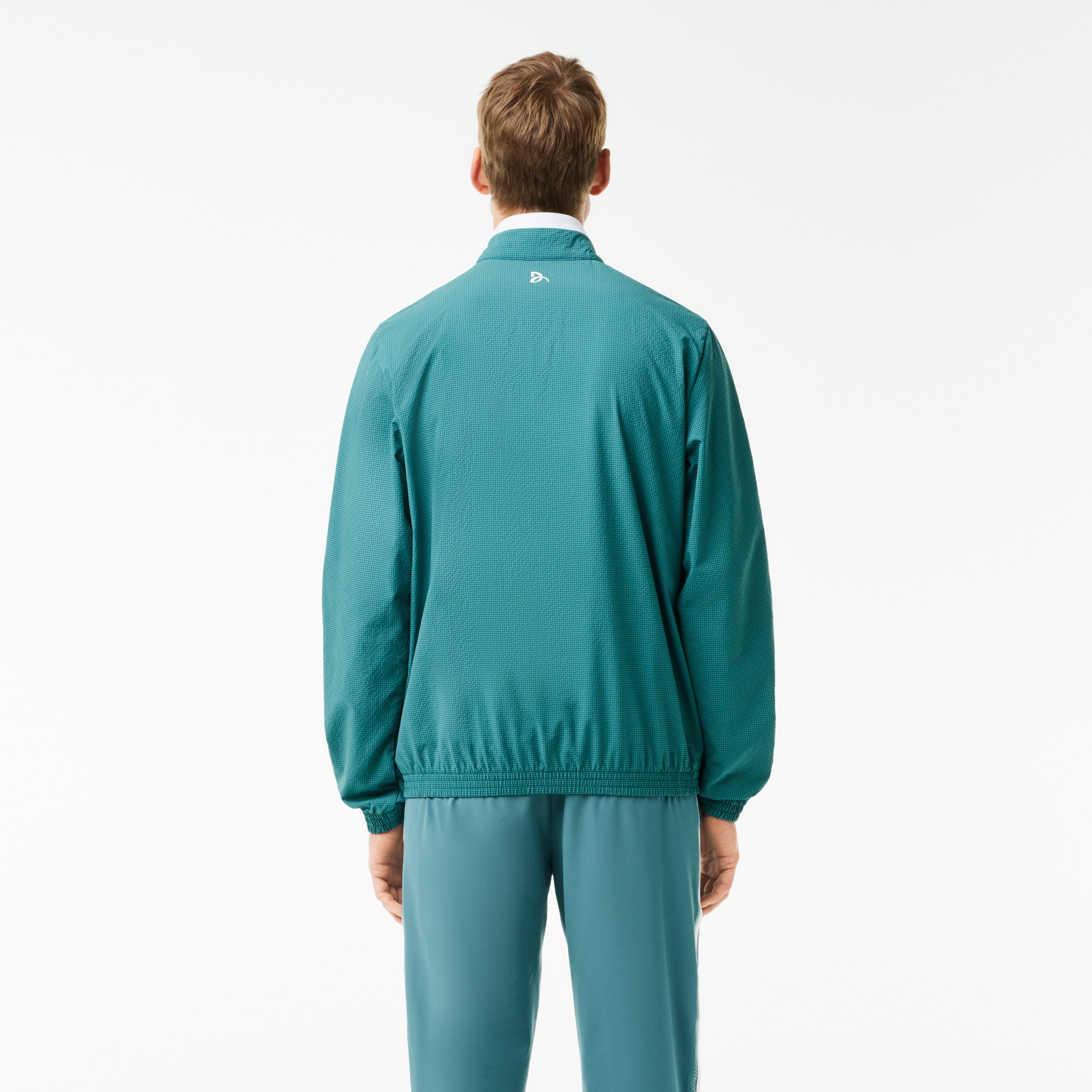 Lacoste SPORT x Novak Djokovic Erkek Regular Fit Uzun Kollu Yarım Fermuarlı Mavi Eşofman Takımı