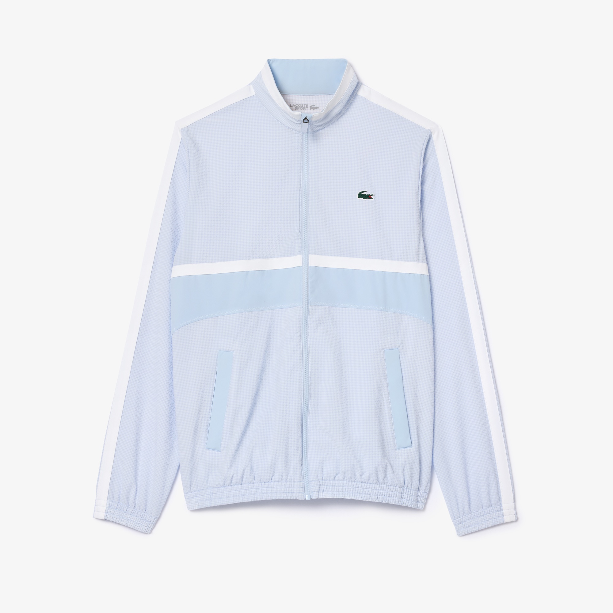 Lacoste SPORT x Novak Djokovic Erkek Regular Fit Yarım Fermuarlı Açık Mavi Eşofman Takımı