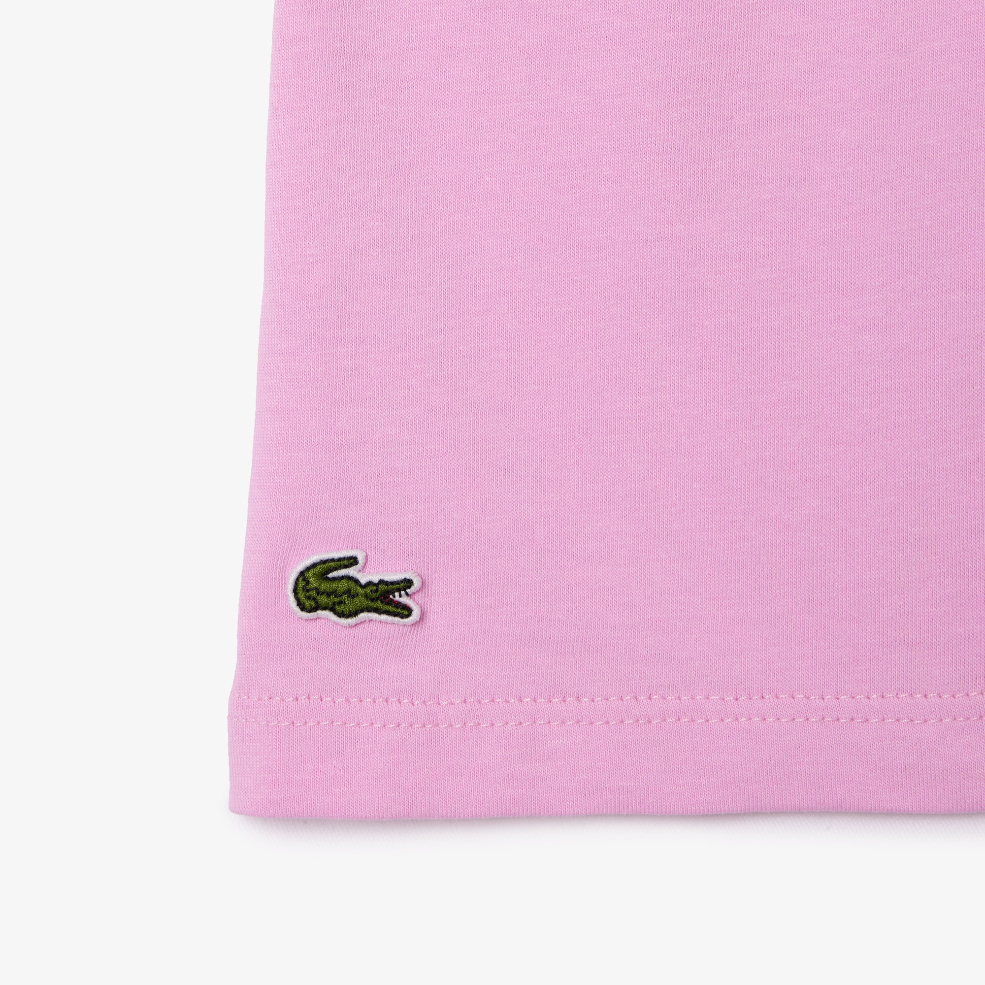 Lacoste Çocuk Bisiklet Yaka Baskılı Pembe T-shirt