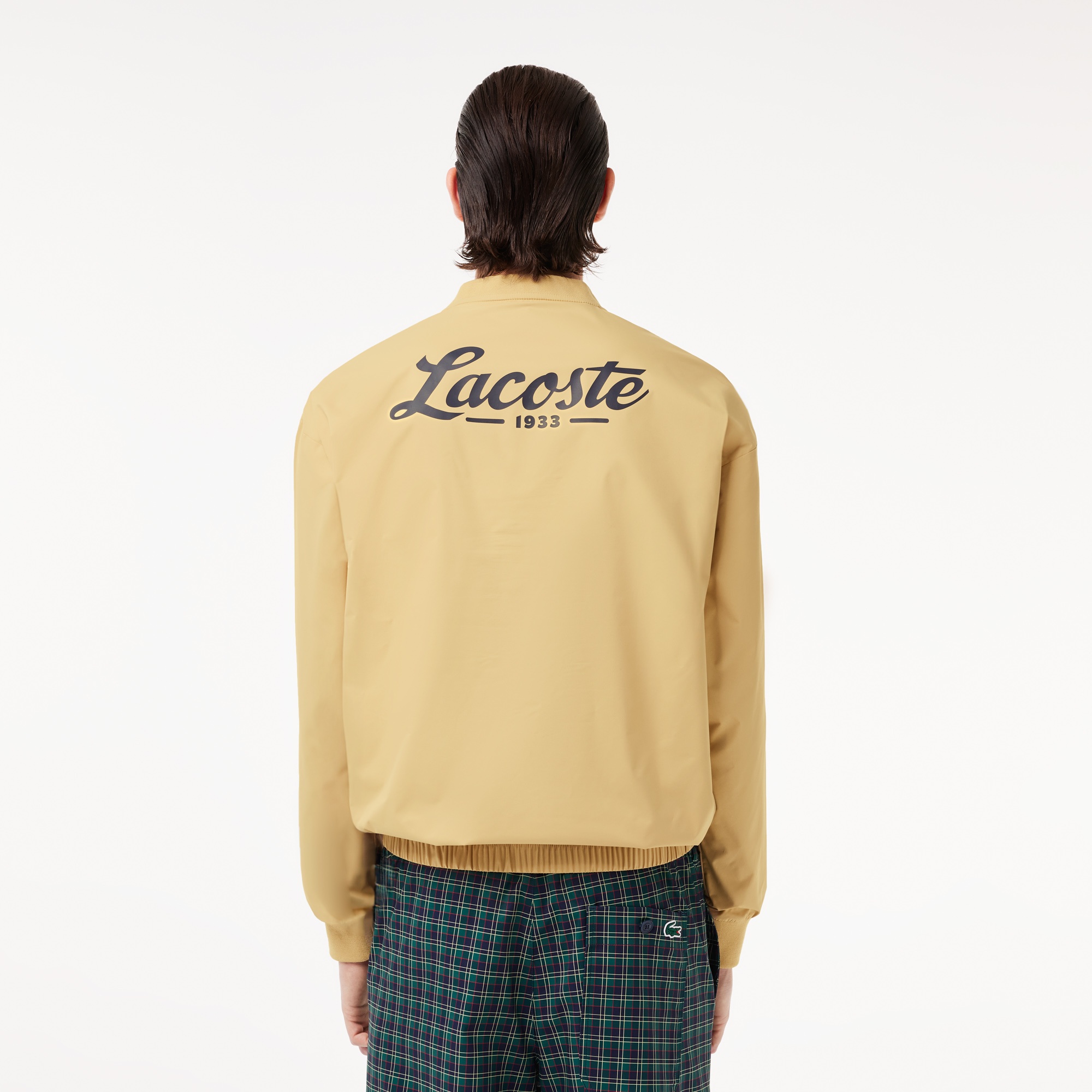 Lacoste Erkek Loose Fit V Yaka Sarı Sweatshirt