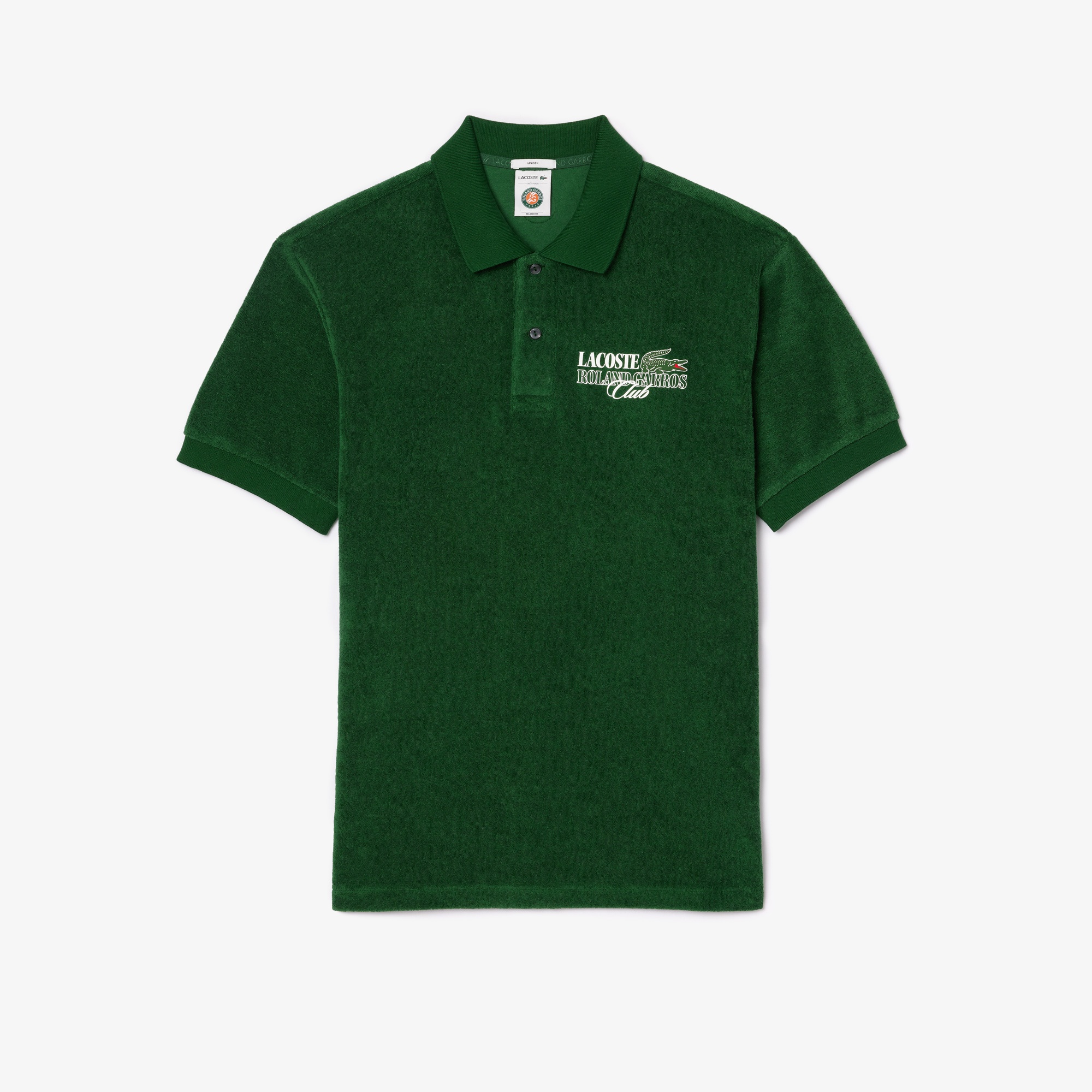 Lacoste x Roland Garros Unisex Relaxed Fit Yeşil Polo