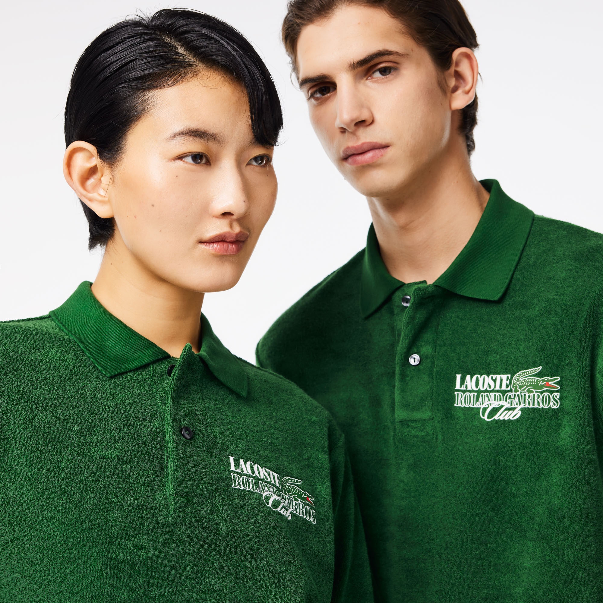 Lacoste x Roland Garros Unisex Relaxed Fit Yeşil Polo