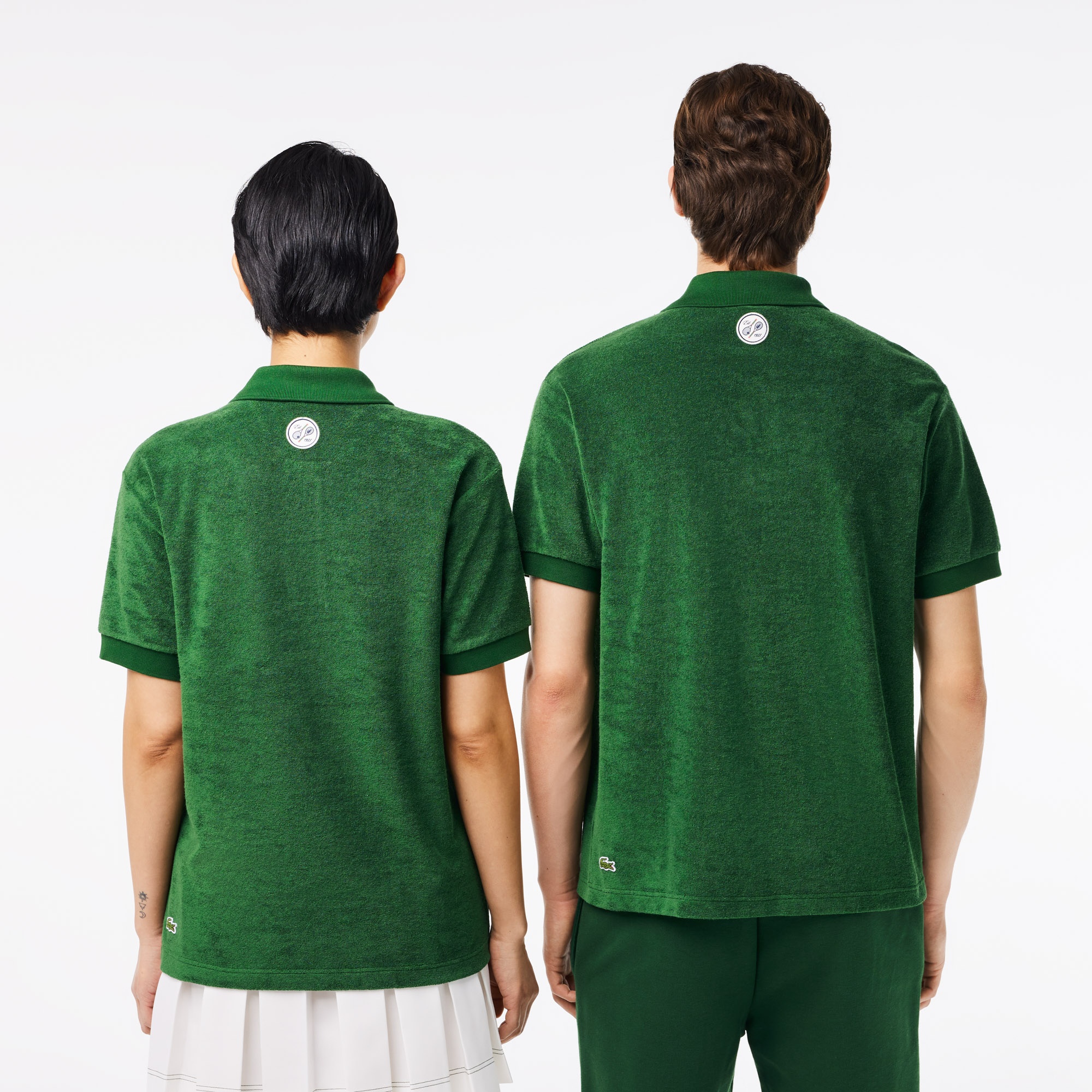 Lacoste x Roland Garros Unisex Relaxed Fit Yeşil Polo