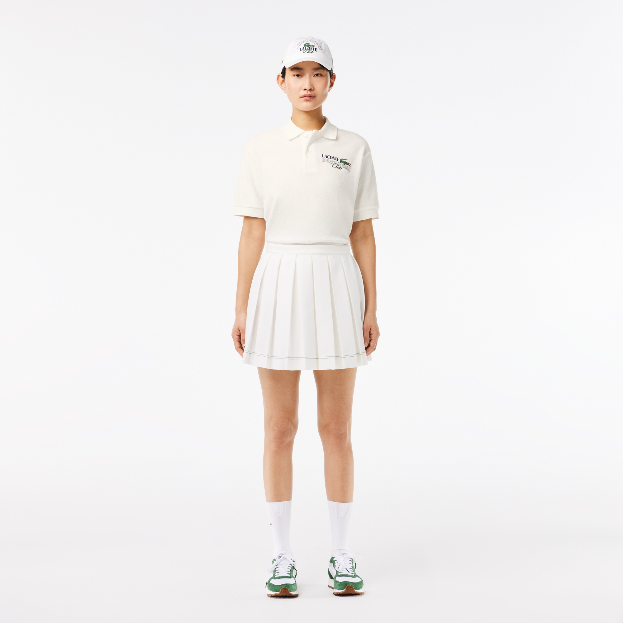 Lacoste x Roland Garros Unisex Relaxed Fit Beyaz Polo