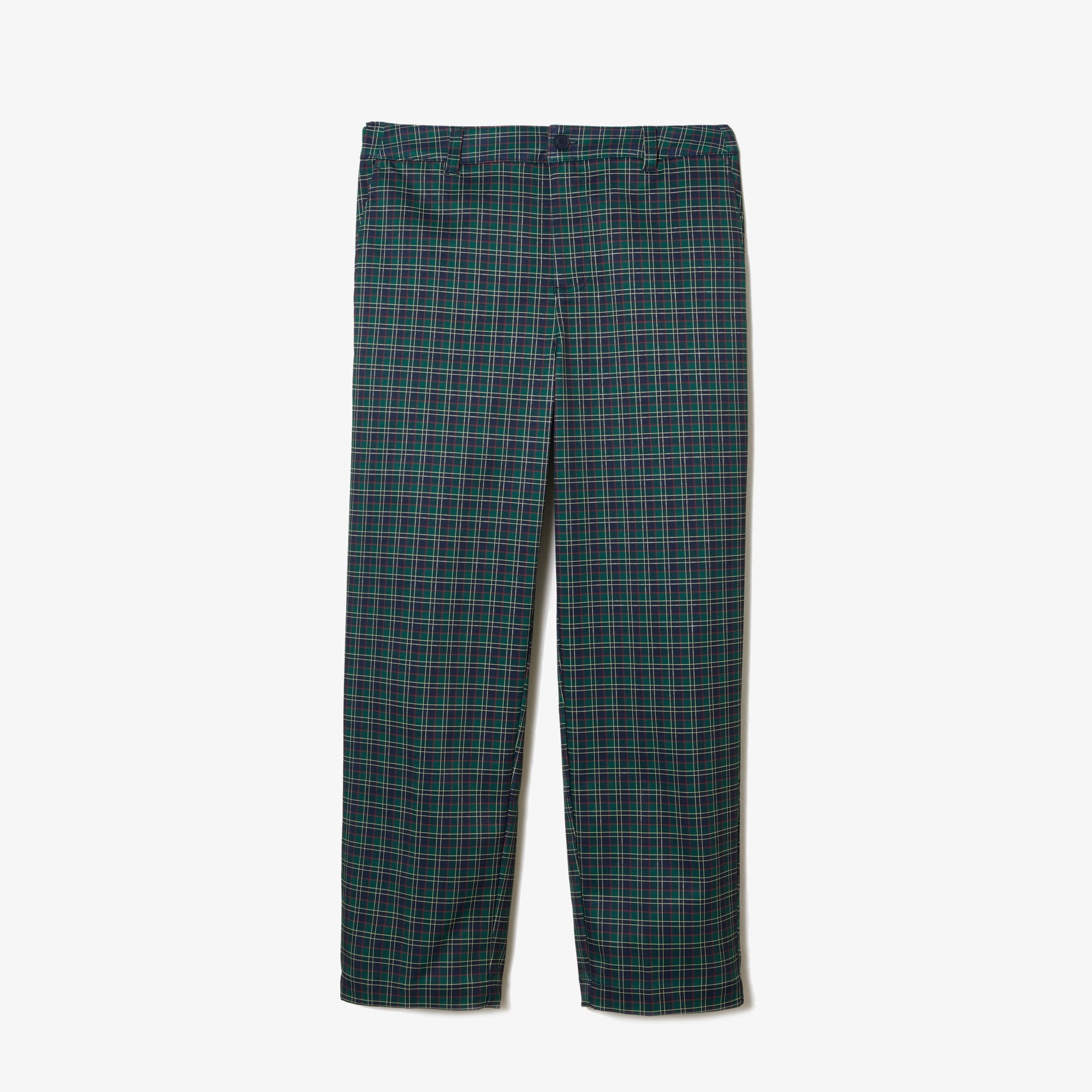 Lacoste Erkek Straight Fit Chino Renkli Ekose Pantolon