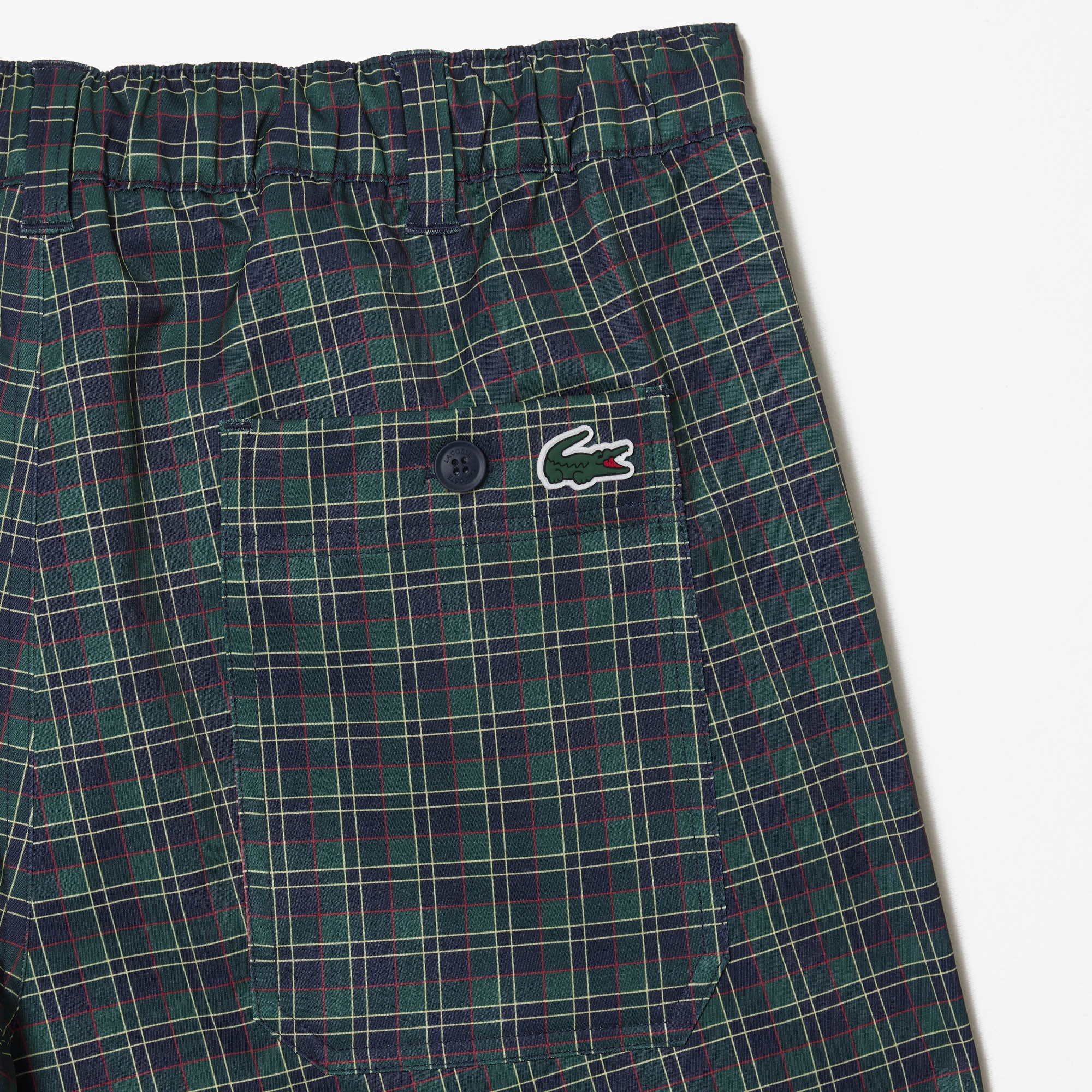 Lacoste Erkek Straight Fit Chino Renkli Ekose Pantolon