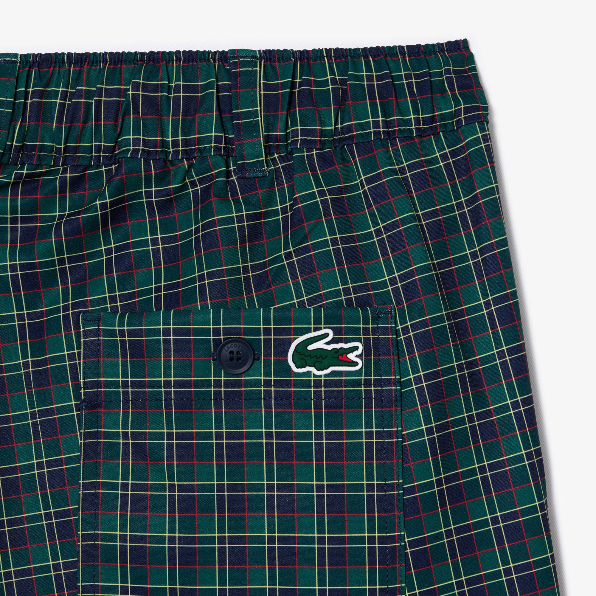 Lacoste Erkek Straight Fit Chino Renkli Ekose Pantolon