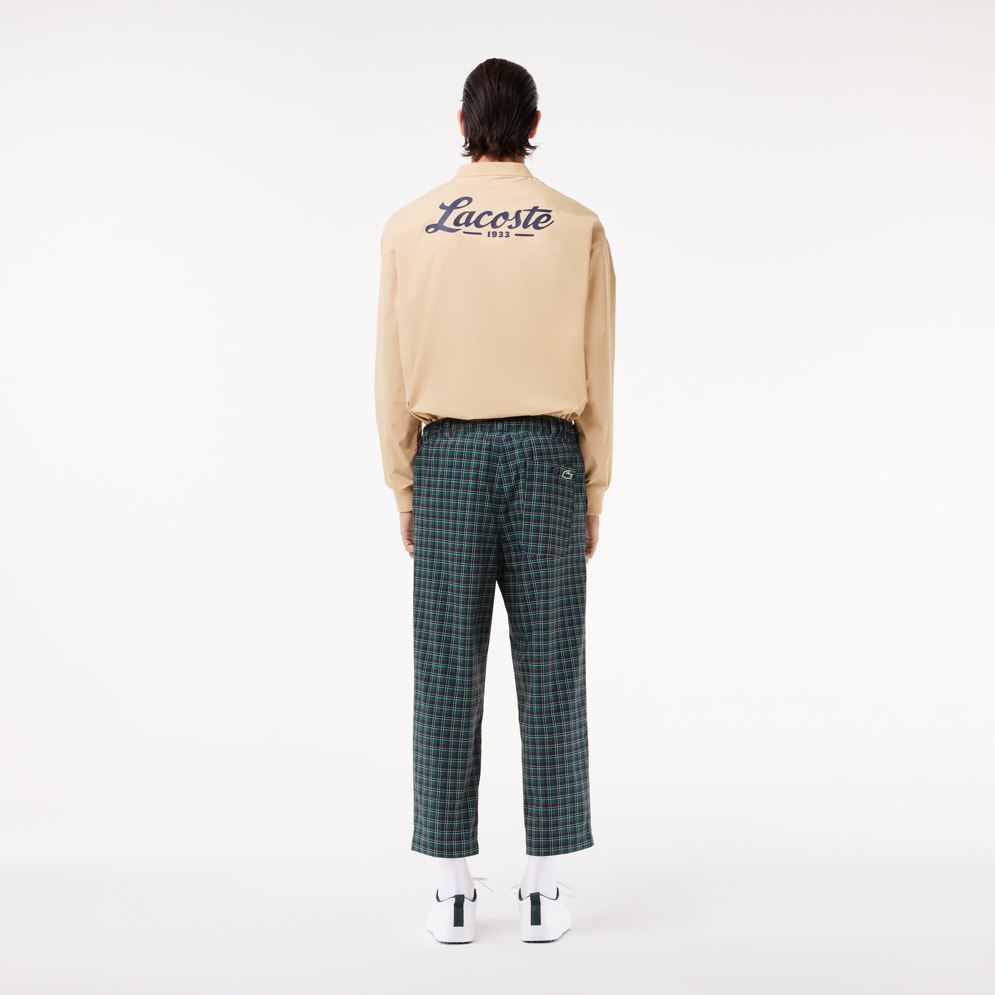 Lacoste Erkek Straight Fit Chino Renkli Ekose Pantolon