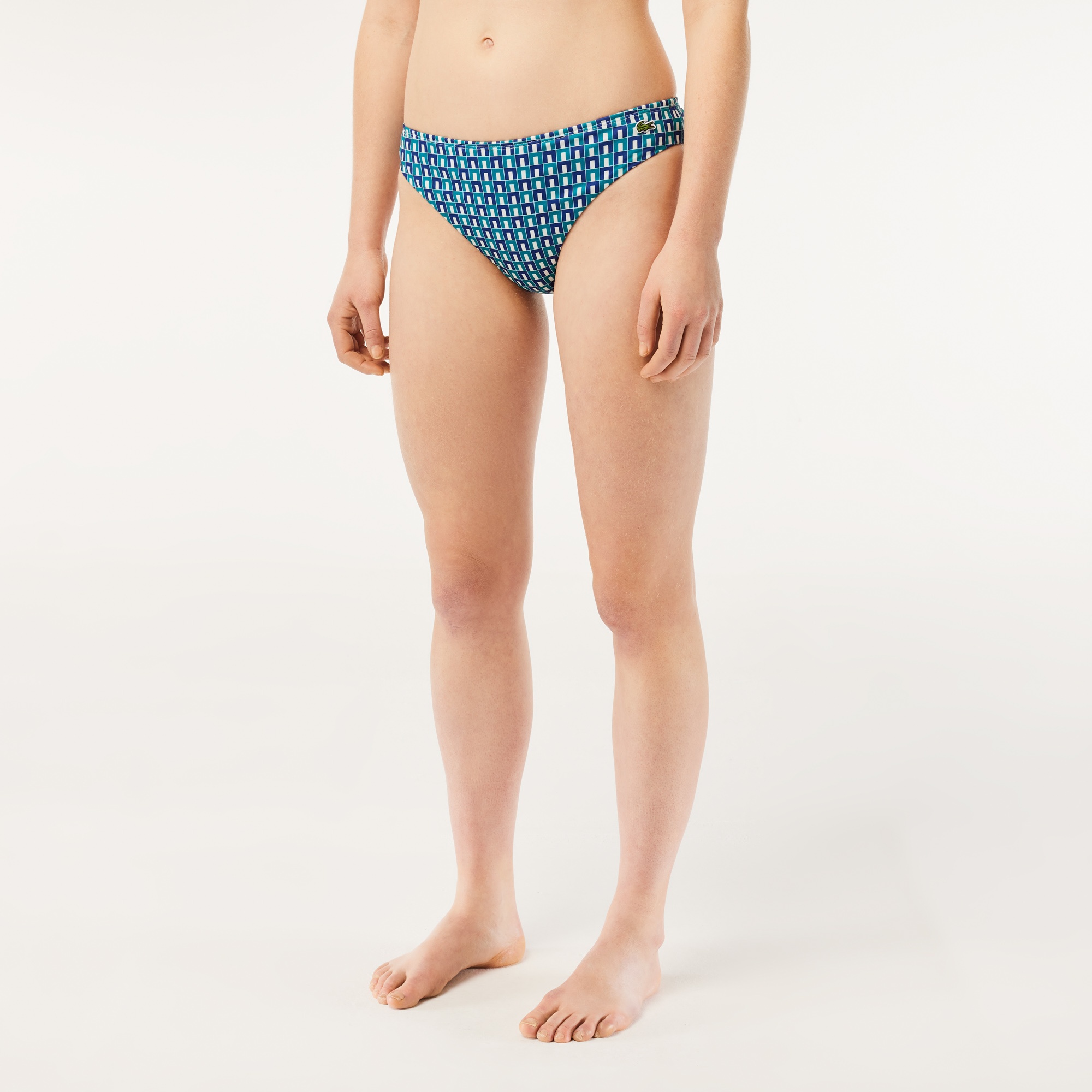 Lacoste Kadın Monogram Mavi Bikini Altı