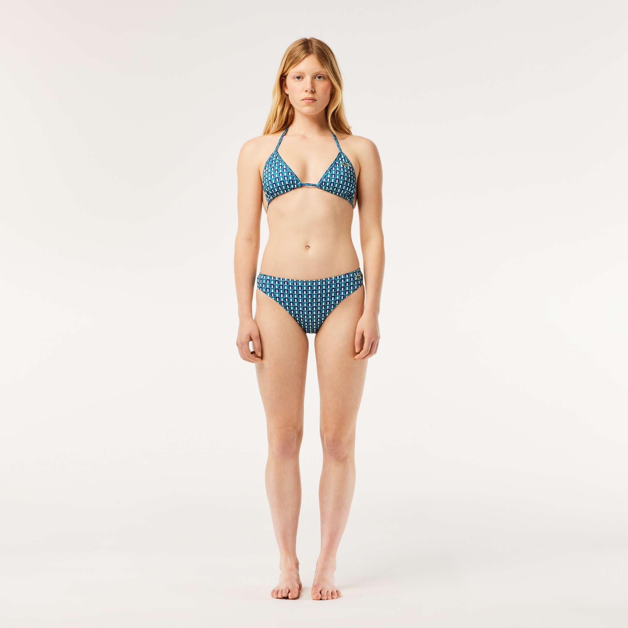 Lacoste Kadın Monogram Mavi Bikini Altı