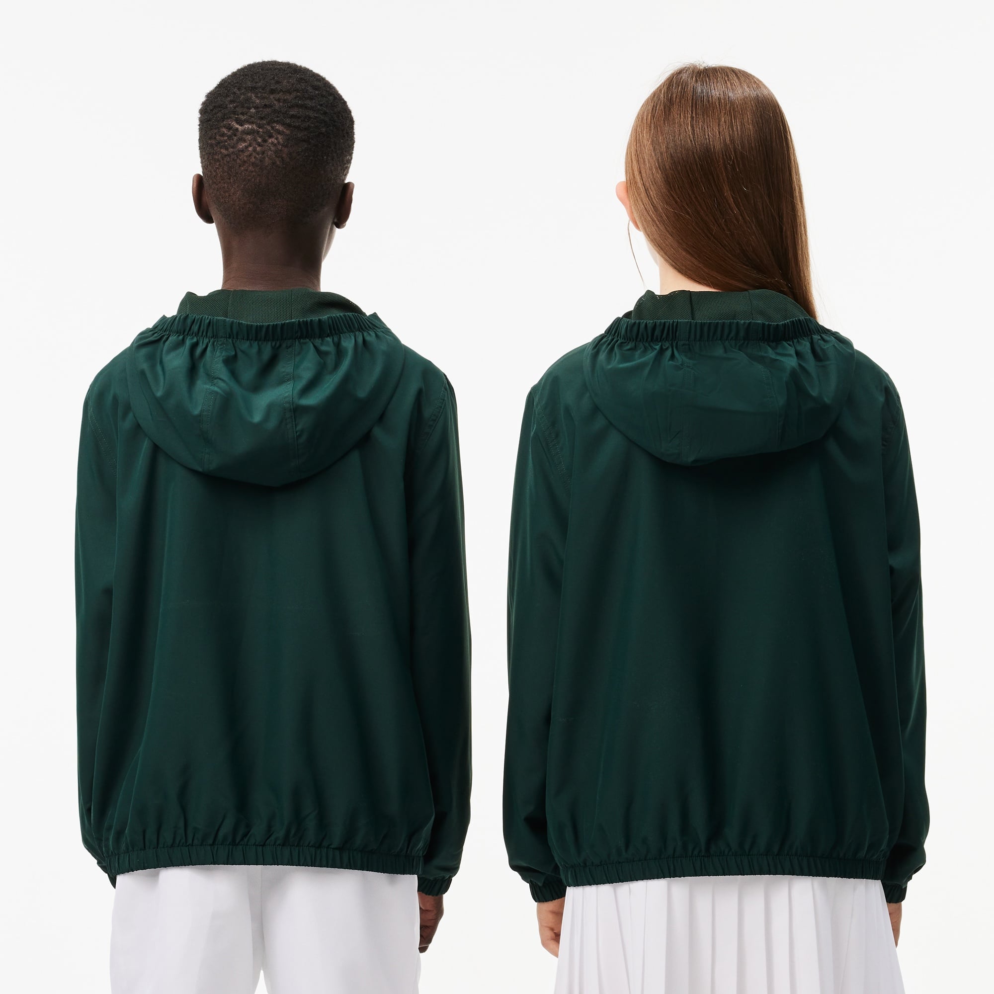 Lacoste Çocuk Kapüşonlu Baskılı Yeşil Mont