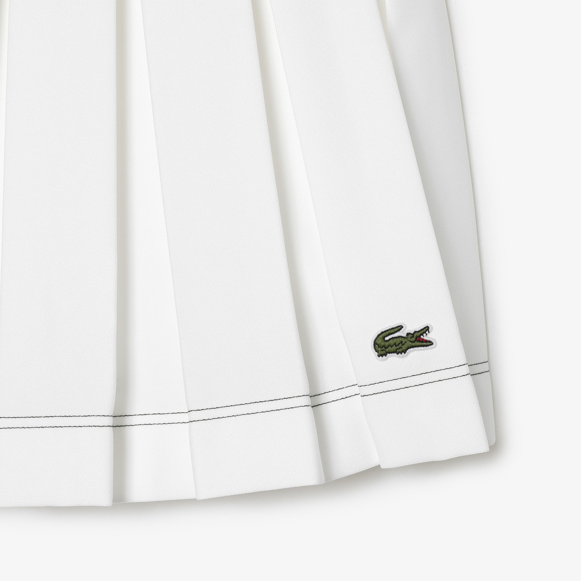 Lacoste x Roland Garros SPORT Kadın Beyaz Etek