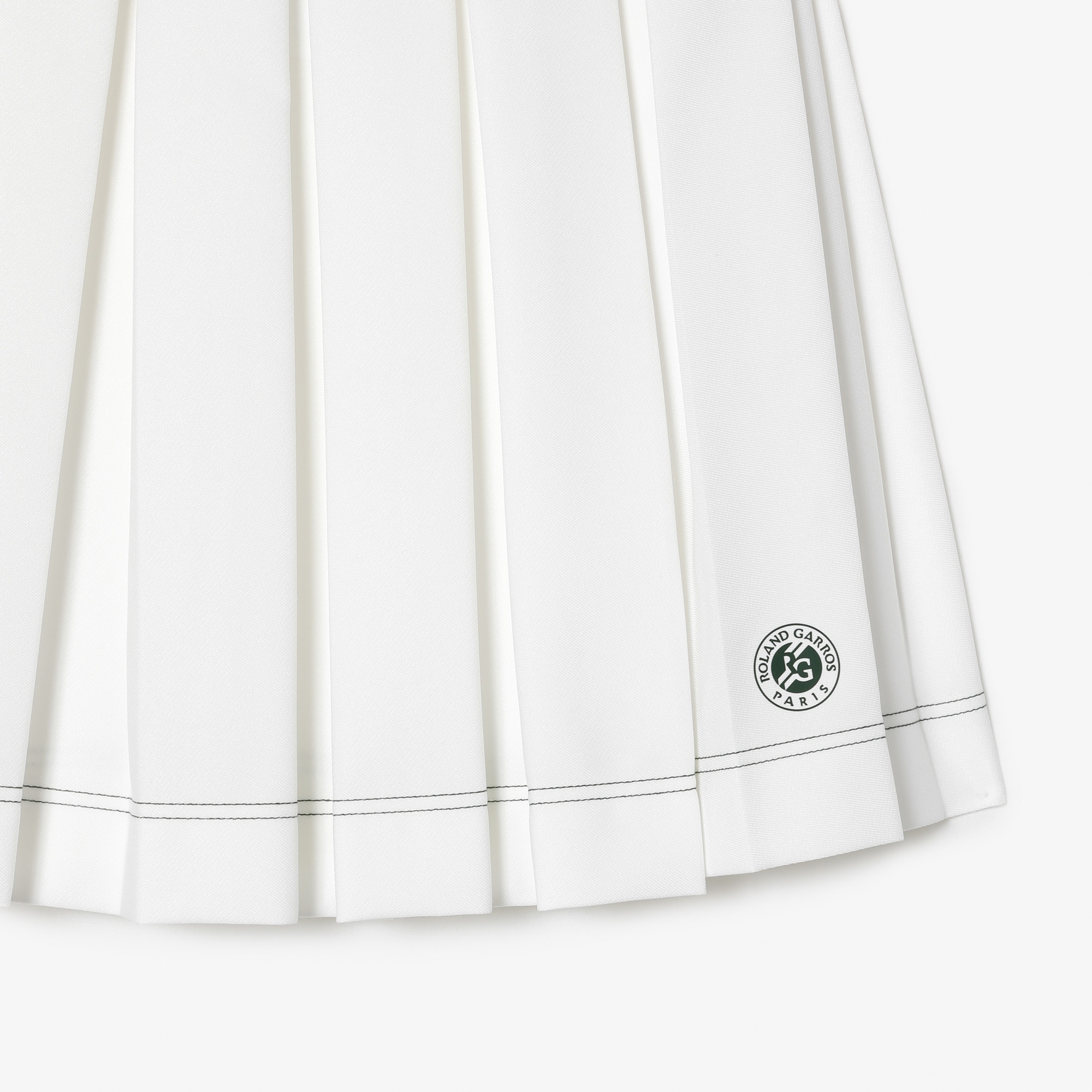 Lacoste x Roland Garros SPORT Kadın Beyaz Etek