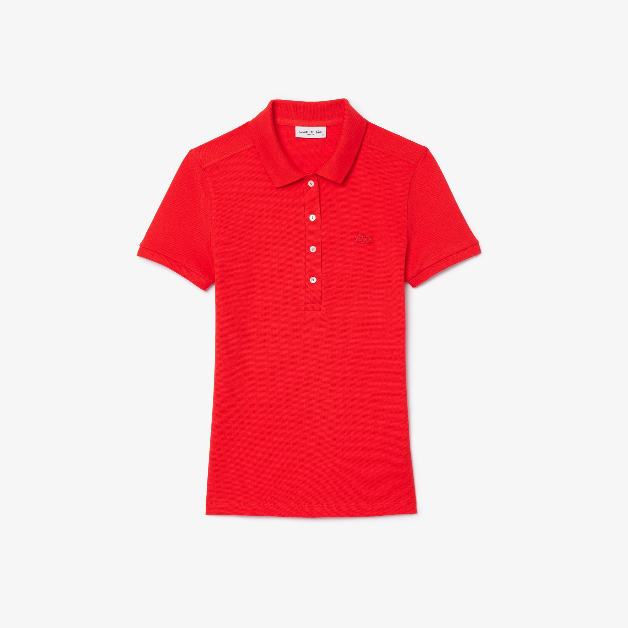 Lacoste Kadın Slim Fit Kırmızı Polo