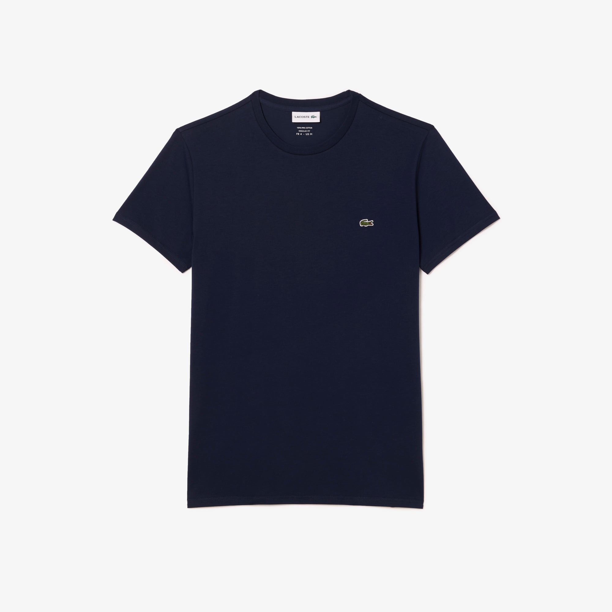 Lacoste Erkek Regular Fit Bisiklet Yaka Lacivert T-Shirt görsel 4