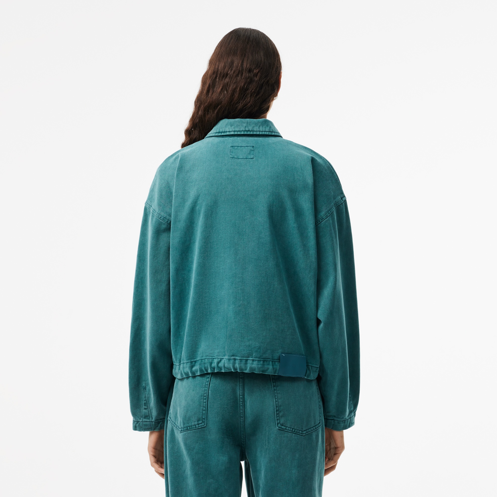 Lacoste Kadın Denim Yeşil Ceket