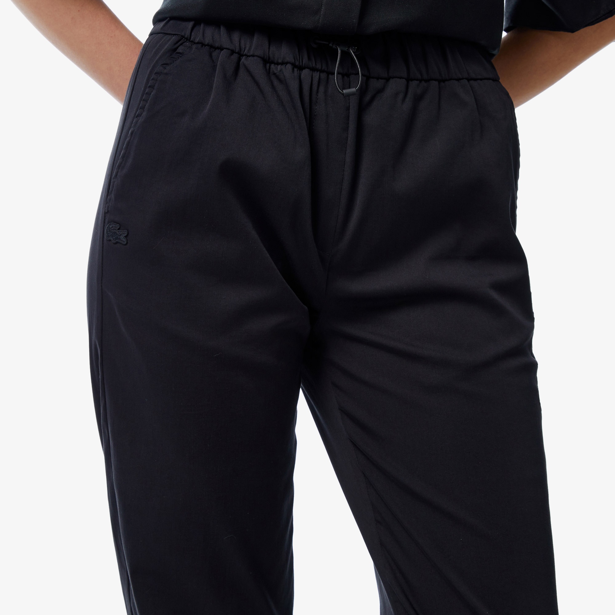 Lacoste Kadın Regular Fit Siyah Pantolon