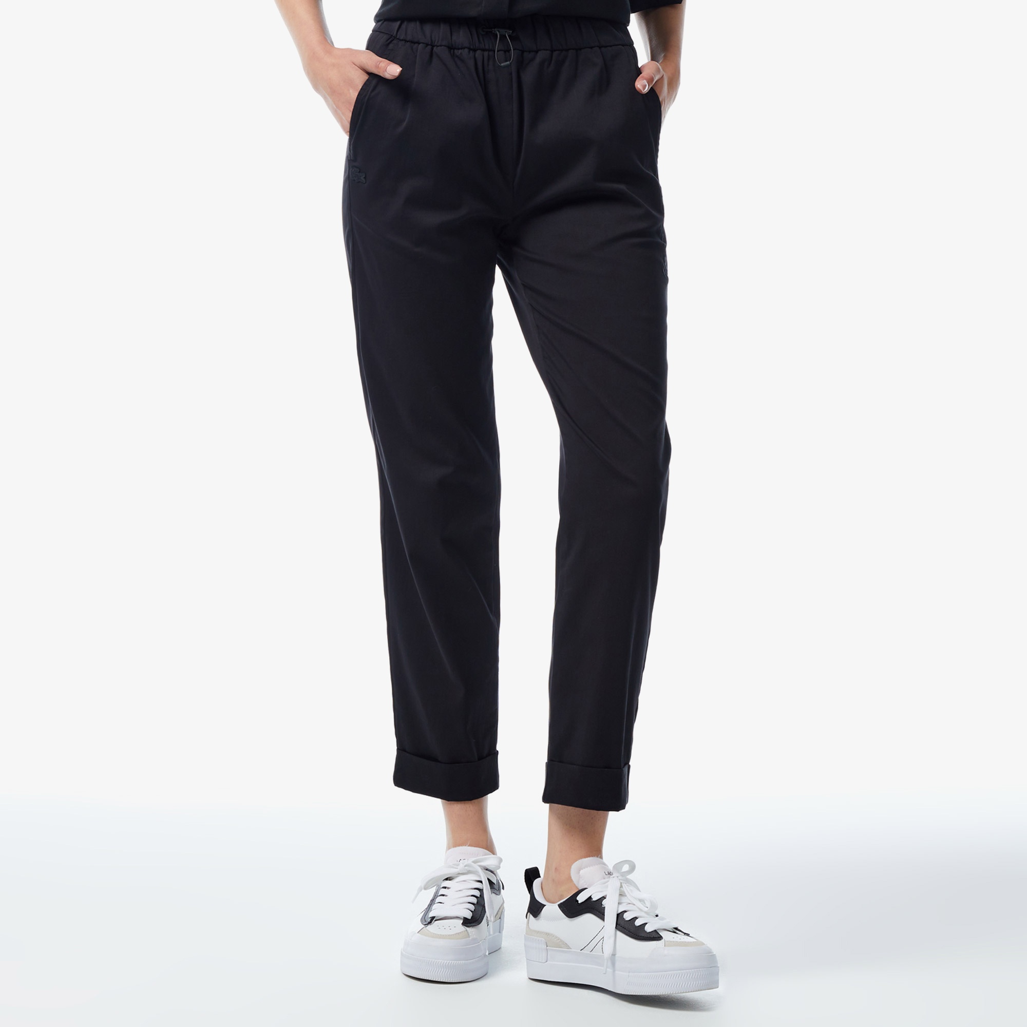 Lacoste Kadın Regular Fit Siyah Pantolon