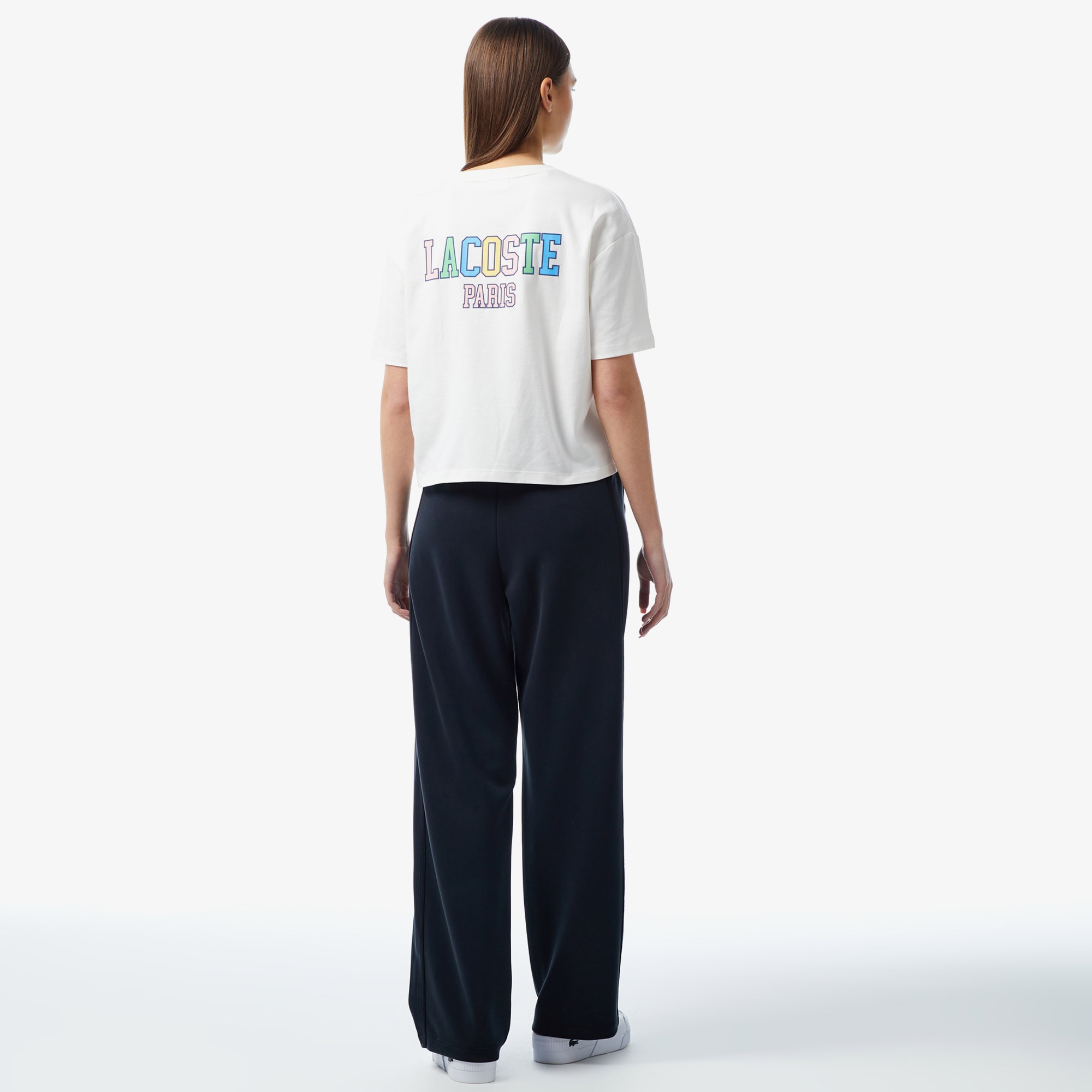 Lacoste Kadın Flare Fit Siyah Eşofman Altı