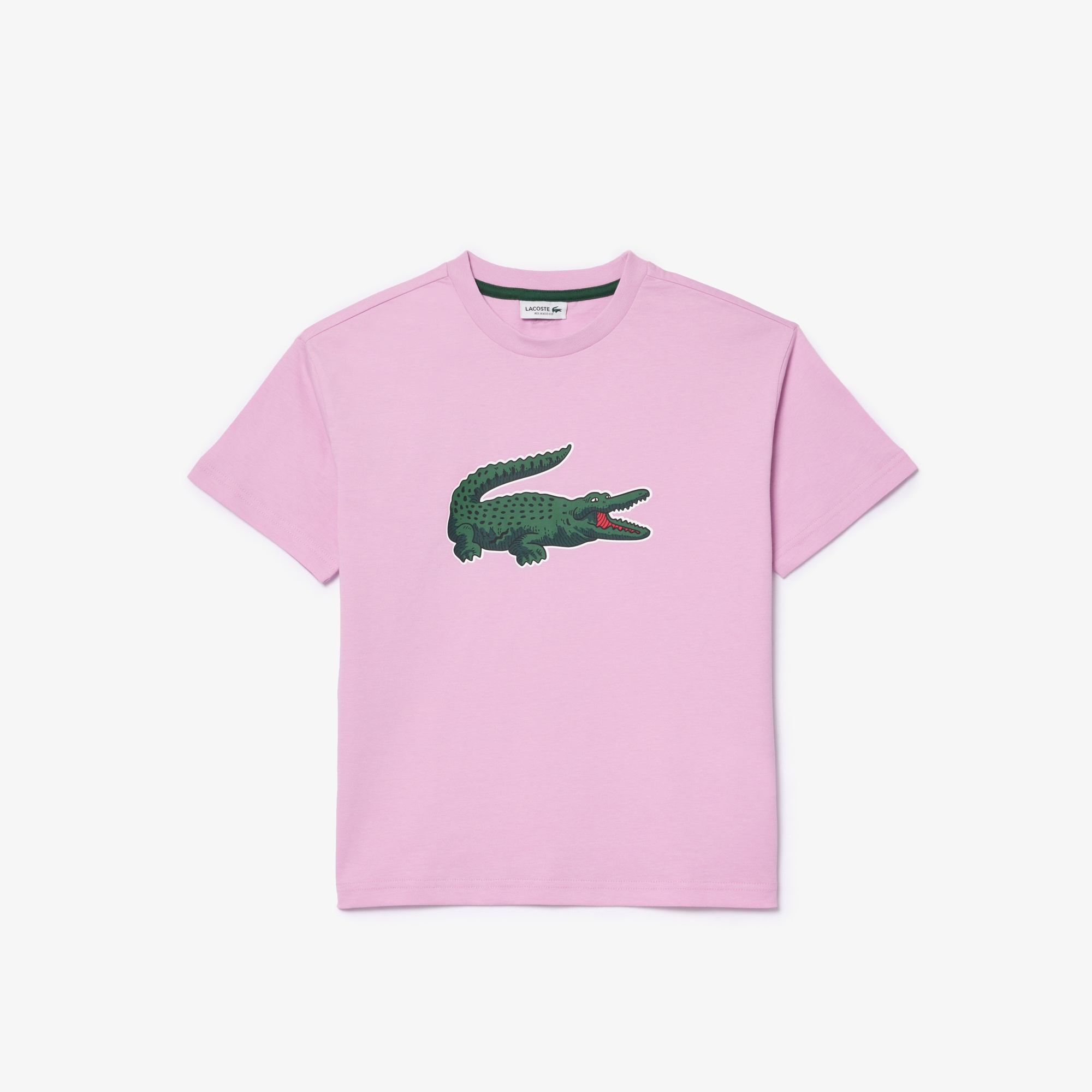 Lacoste Çocuk Baskılı Pembe T-shirt