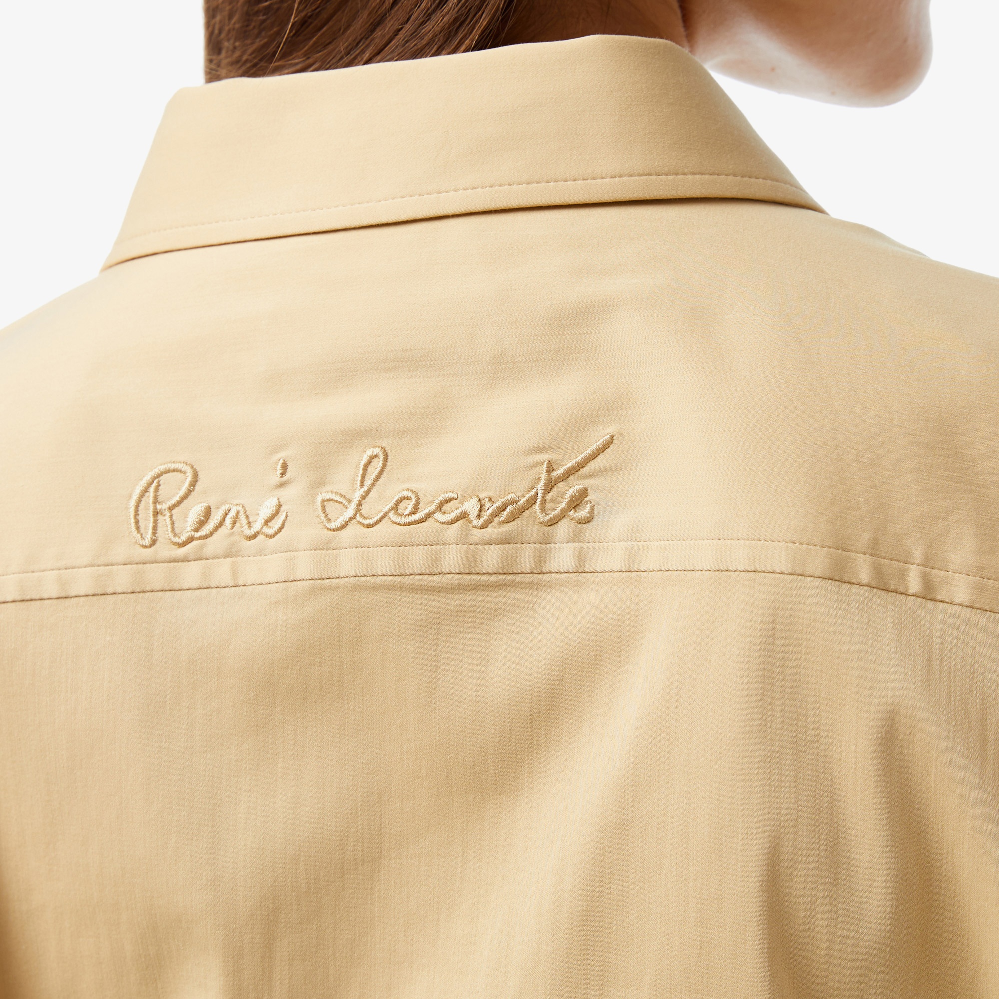 Lacoste Kadın Kısa Kollu Kahverengi Gömlek