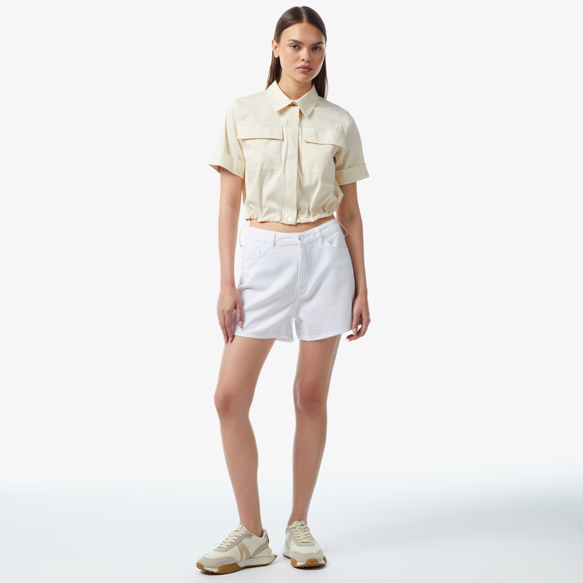 Lacoste Kadın Beyaz Şort