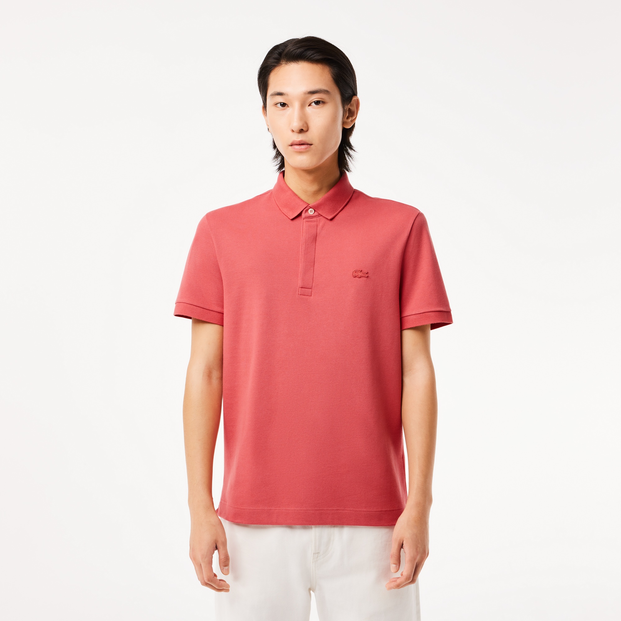 Lacoste Erkek Regular Fit Paris Pembe Polo