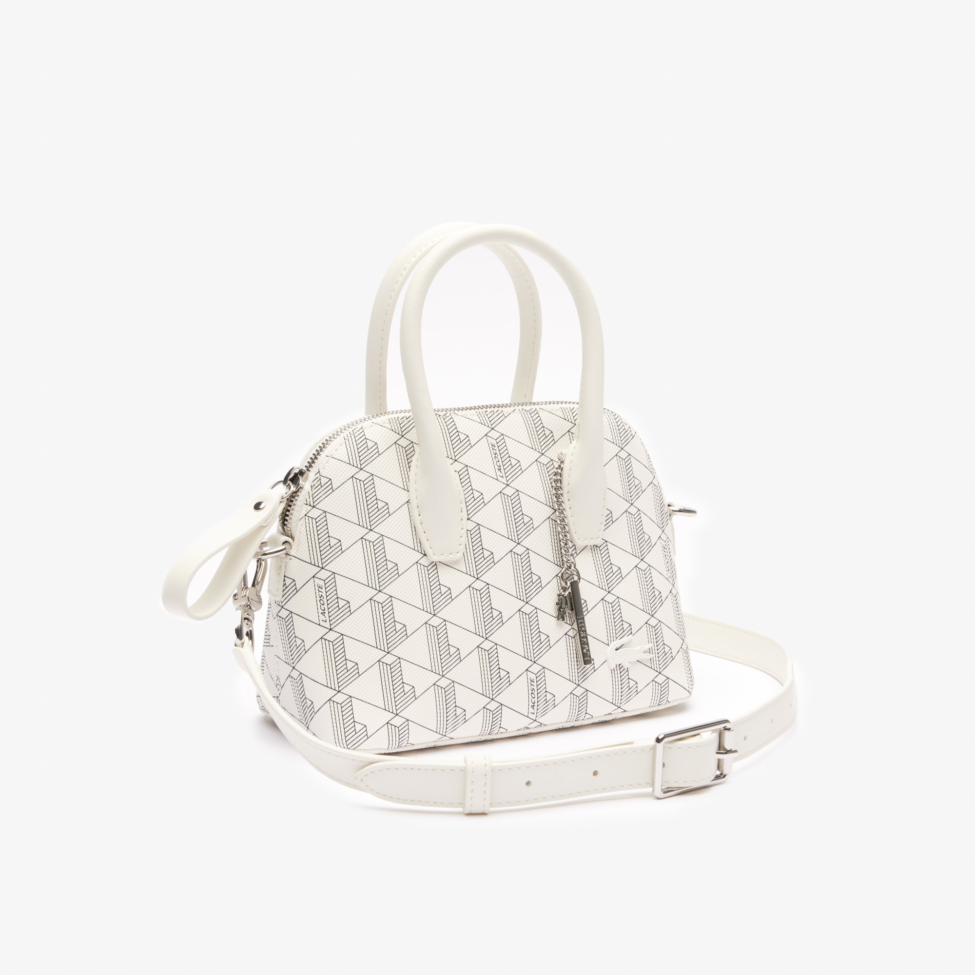 Lacoste Kadın Monogram Beyaz El Çantası