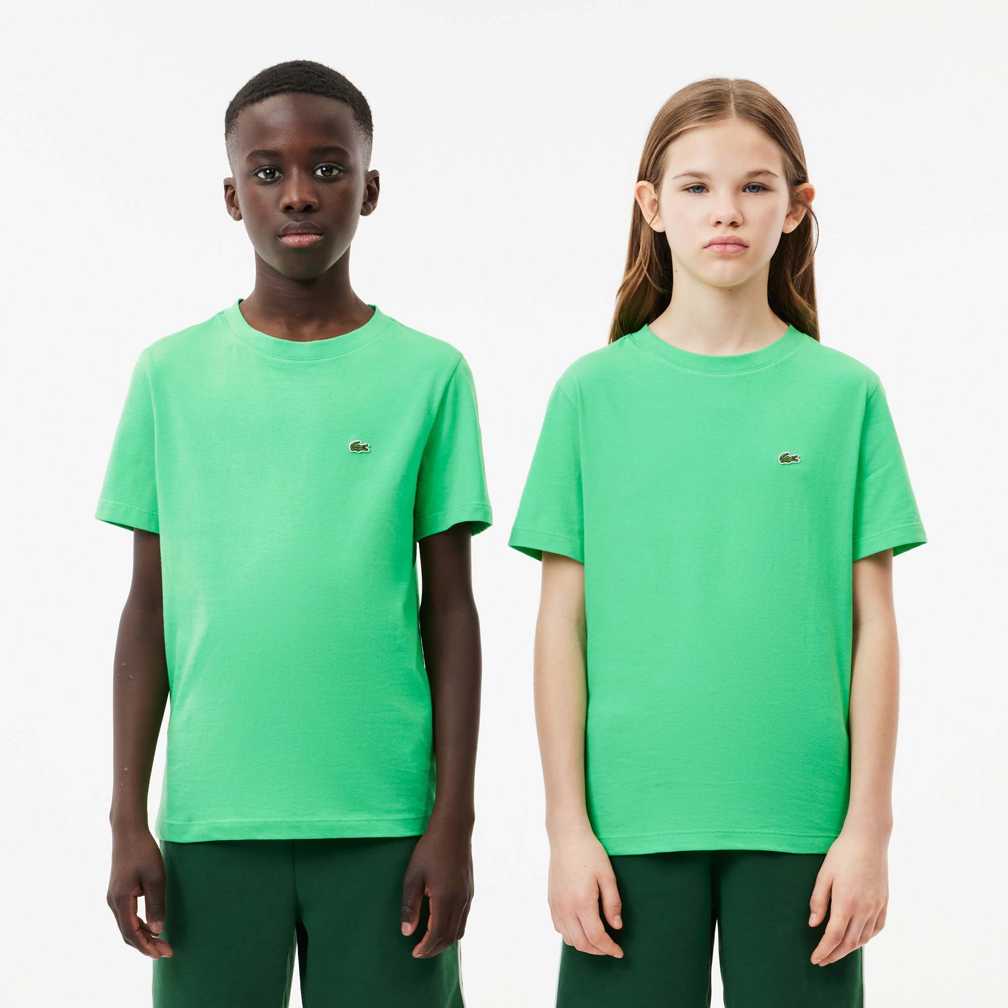 Lacoste Çocuk Bisiklet Yaka Yeşil T-shirt