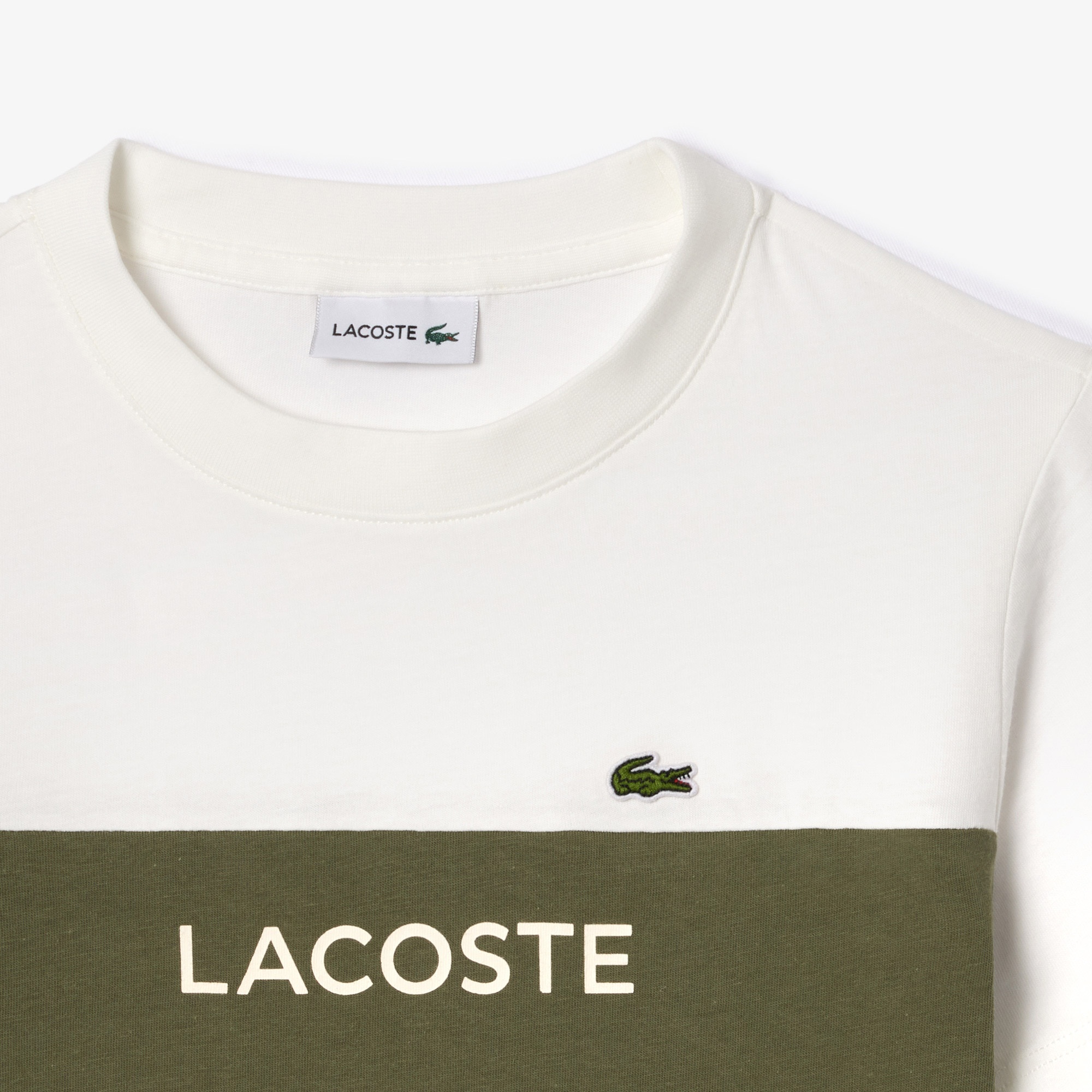 Lacoste Çocuk Yeşil Renk Bloklu T-shirt