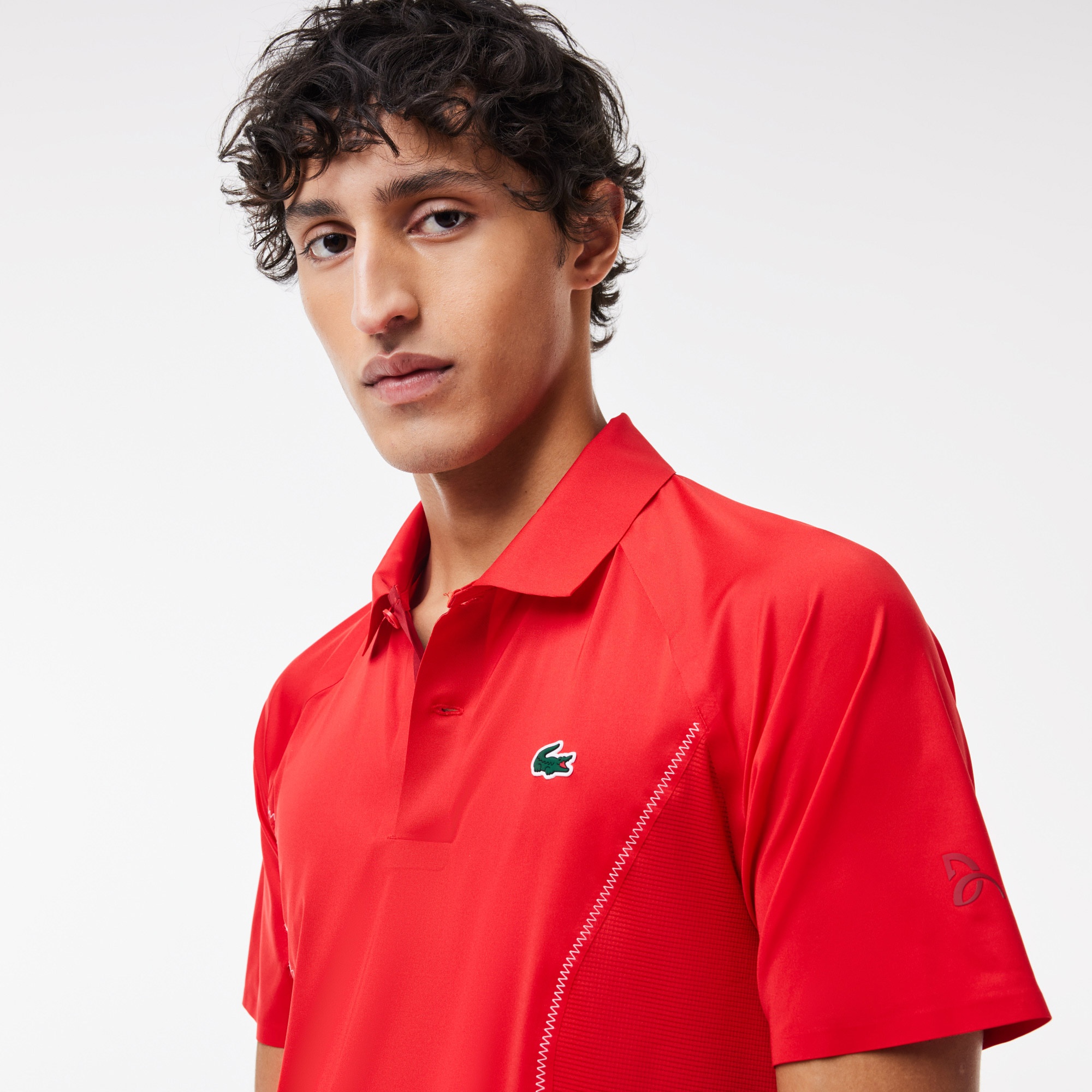 Lacoste SPORT x Novak Djokovic Erkek Regular Fit Kırmızı Polo