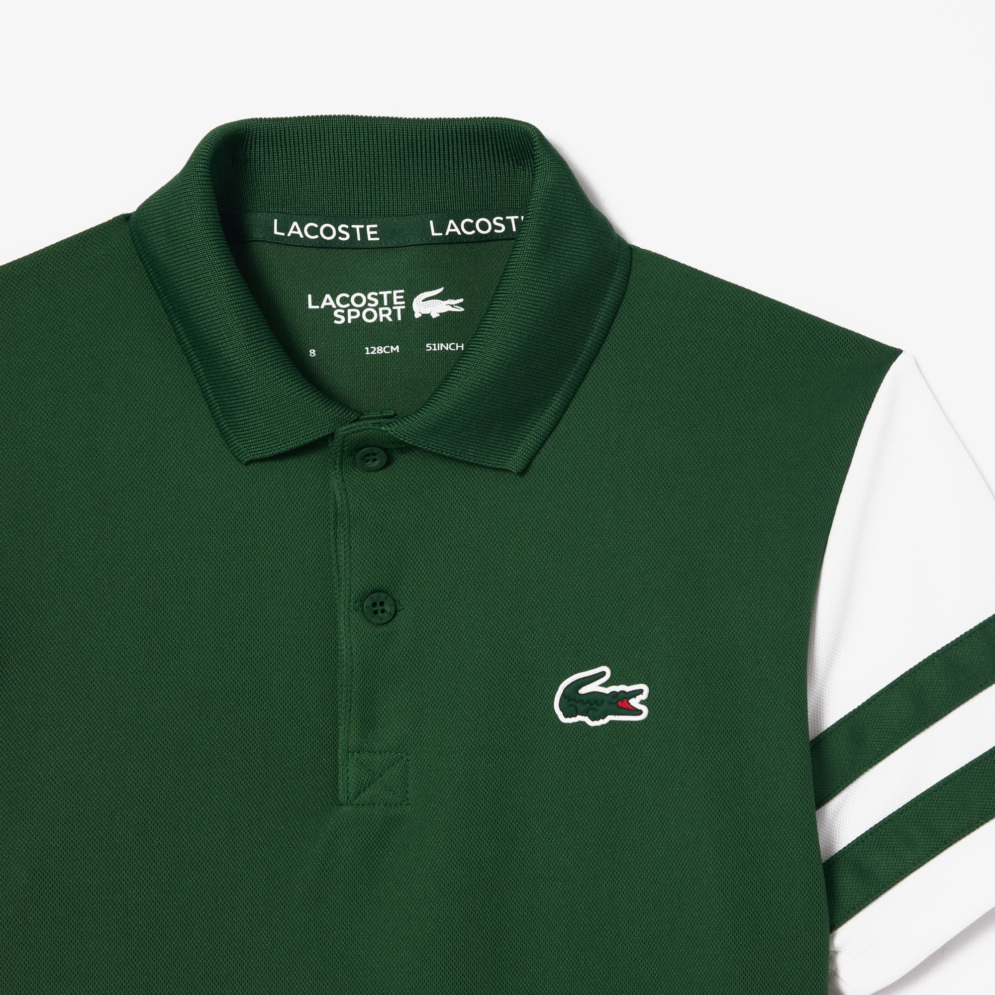 Lacoste Çocuk Renk Bloklu Yeşil Polo