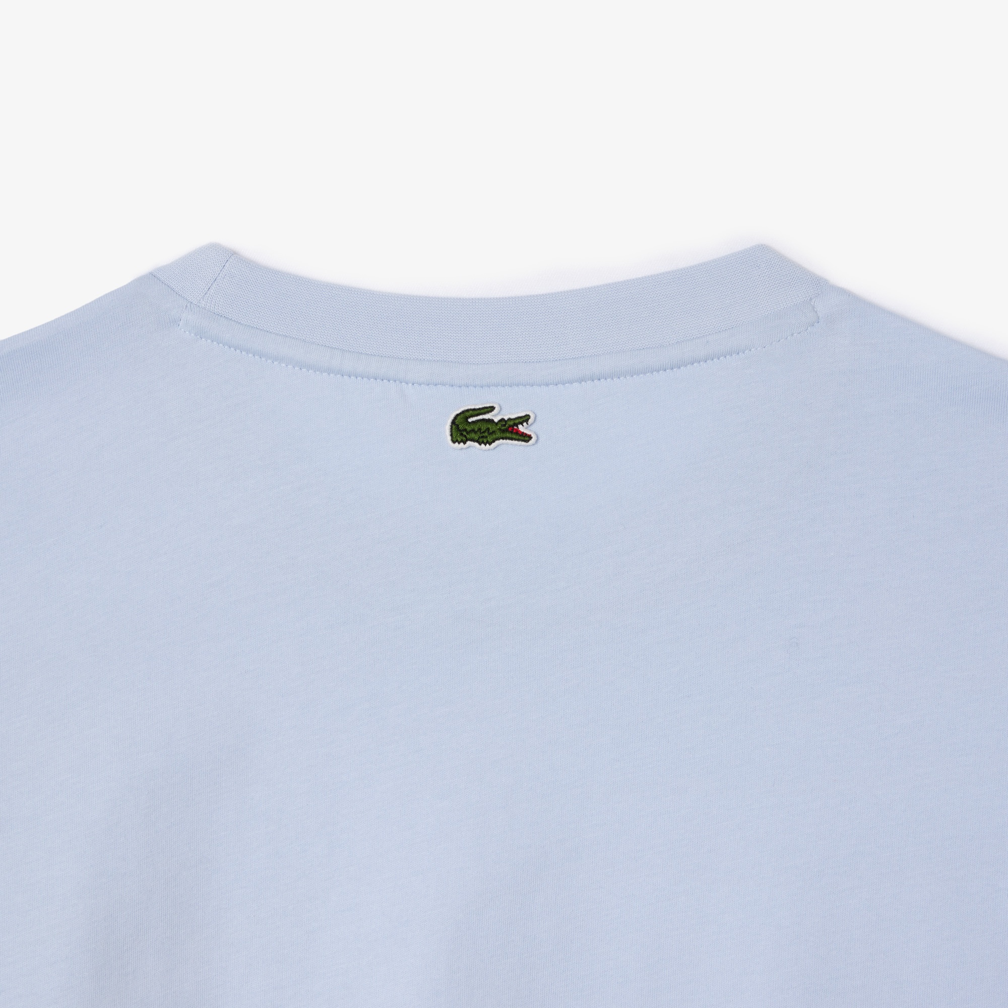 Lacoste Kadın Relaxed Fit Bisiklet Yaka Mavi T-Shirt