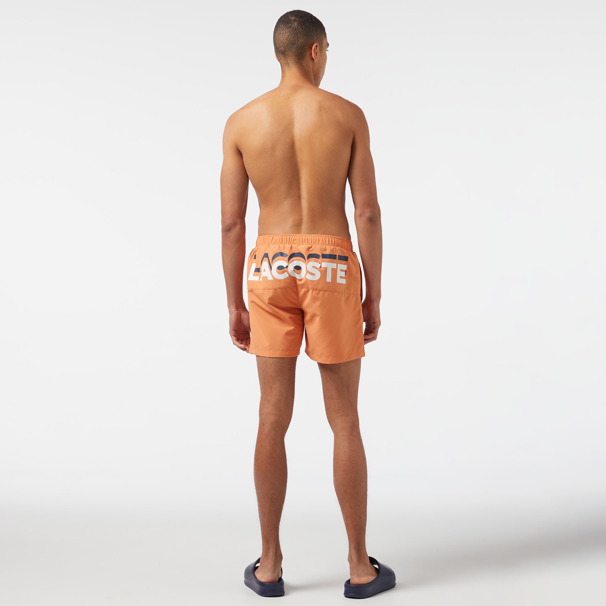 Lacoste Erkek Baskılı Turuncu Mayo Şort